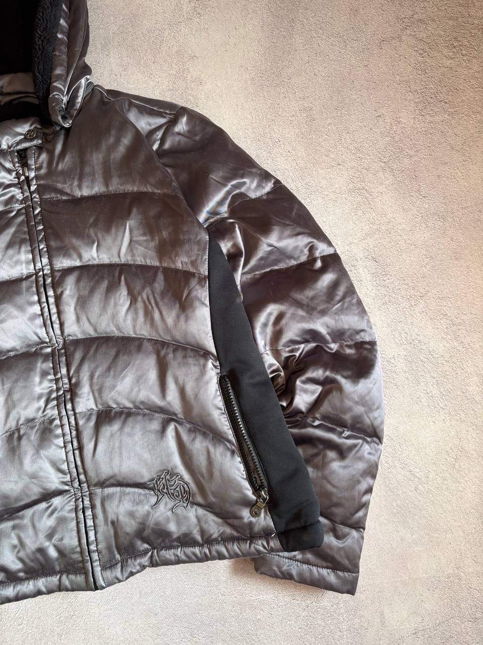 Harley Davidson × Vintage Harley Davidson Vintage Distressed Moto Bike Down Jacket Size L / US 10 / IT 46 - 4 Thumbnail