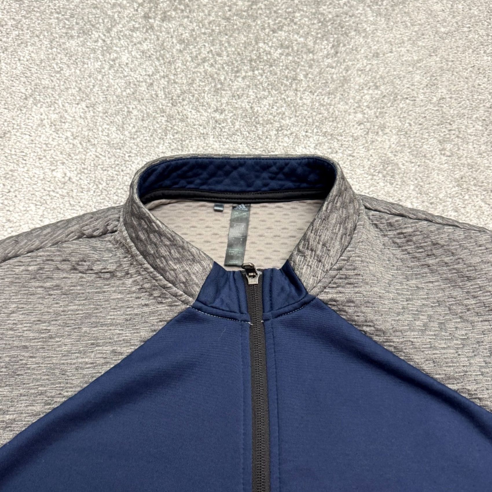 Adidas Adidas Golf Half Zip Pullover Jacket Mens M Green Colorblock Zip Up Breathable All Seasons Size US M / EU 48-50 / 2 - 5 Thumbnail