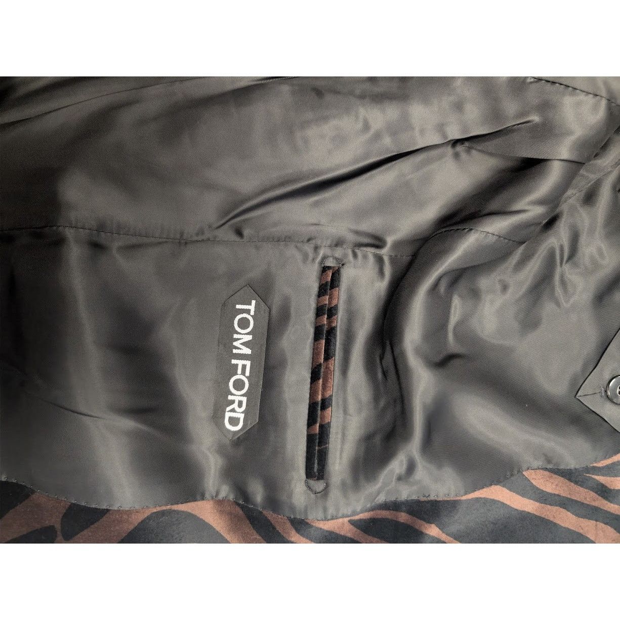 Tom Ford o1rshd1 Blazer Jacket in Black/Brown Size US M / EU 48-50 / 2 - 18 Thumbnail