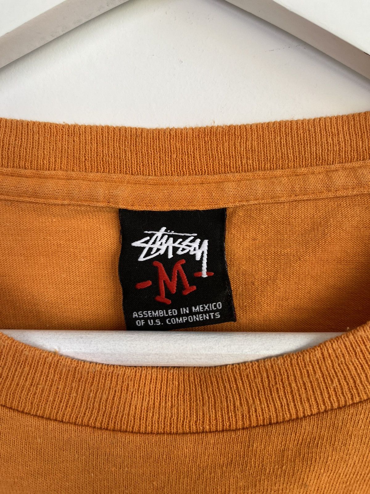 Stussy Vintage Stussy Vertical Logo Orange Tee Size US S / EU 44-46 / 1 - 3 Thumbnail
