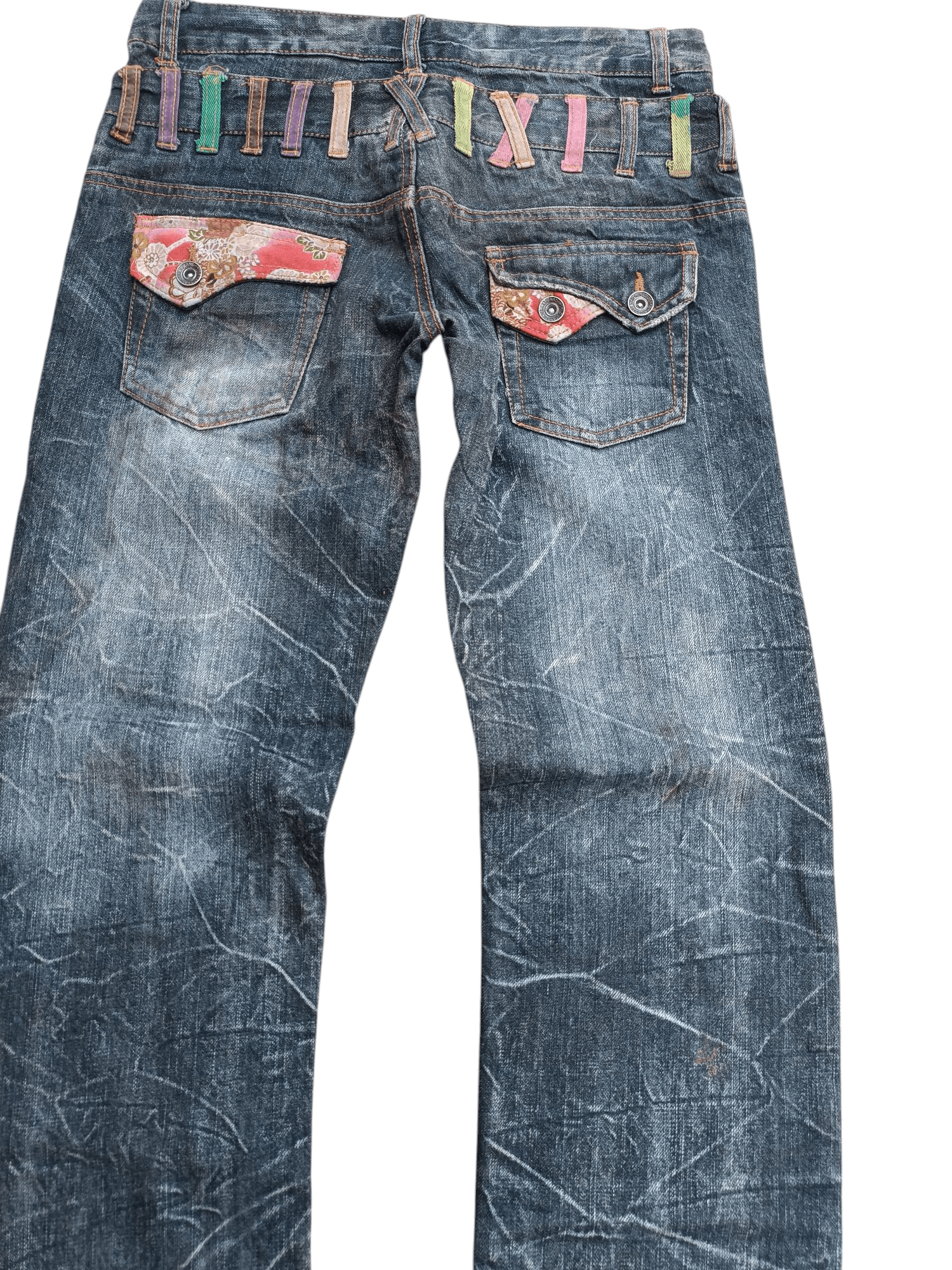 Hysteric Glamour × Japanese Brand × PPFM SICK🔥Nylaus Double Waist Floral Theme Denim E266 Size US 30 / EU 46 - 7 Thumbnail
