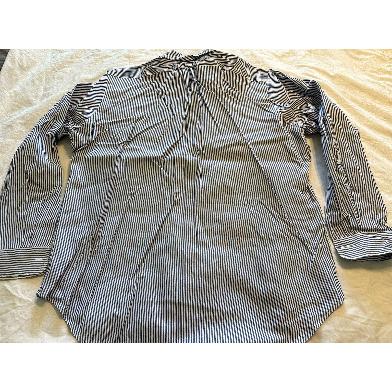 Ralph Lauren Ralph Lauren Classic Blue/White Striped Pony Button Shirt Size US XL / EU 56 / 4 - 11 Thumbnail