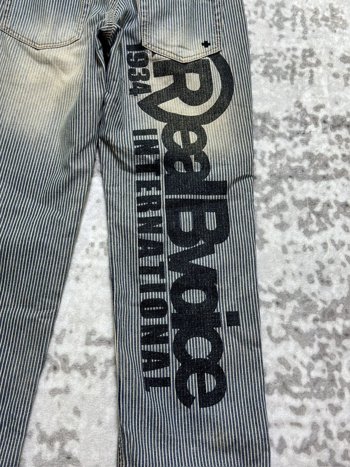 Hysteric Glamour Vintage Realbvoice Poem Print Abstract Graphic Denim Jeans Size US 29 - 12 Thumbnail