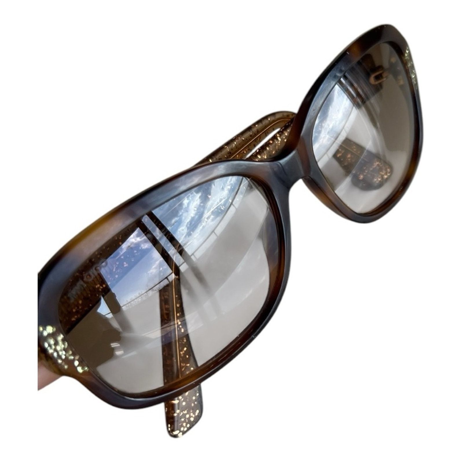 Jimmy Choo JIMMY CHOO Brown Gradient Rectangular Sunglass KYLE 0Q9W 57 Size ONE SIZE - 7 Thumbnail
