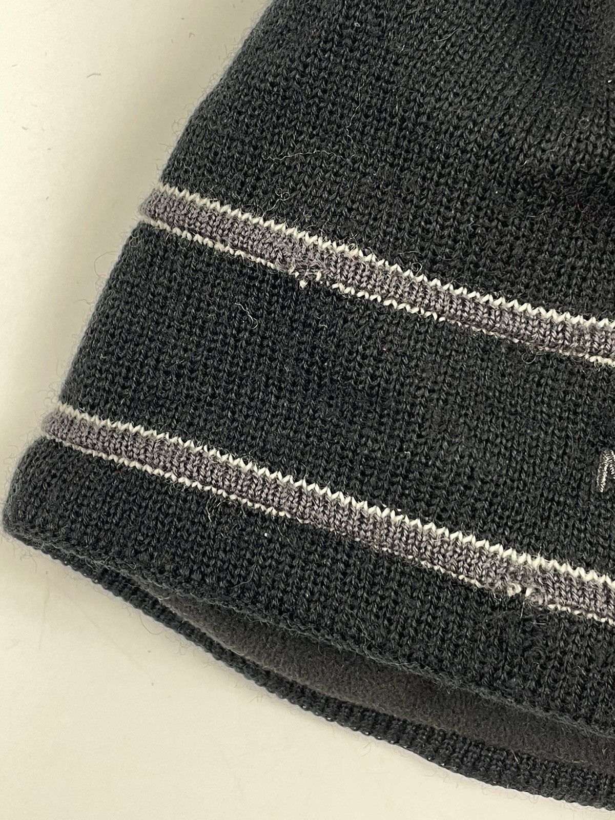 The North Face × Vintage The North Face beanie y2k hats Winter black logo drill Size ONE SIZE - 3 Thumbnail