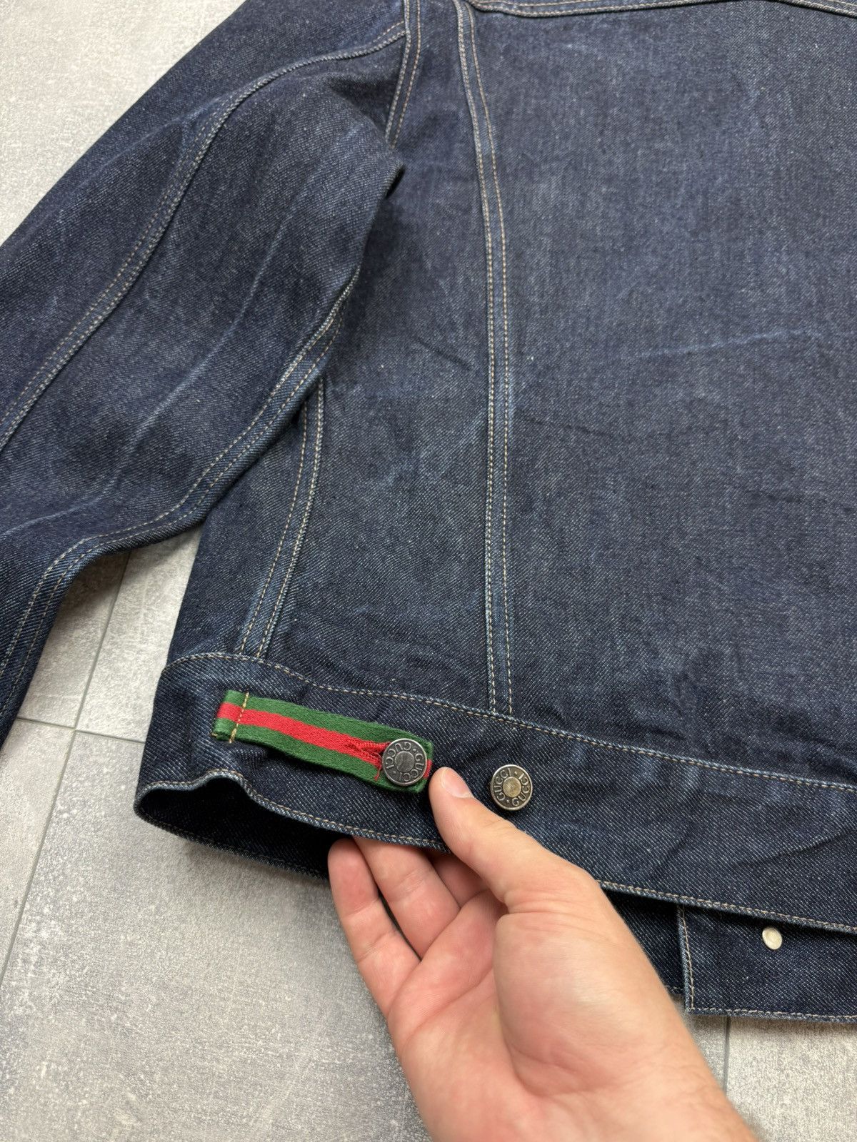 Gucci Gucci Tom Ford 00s Men’s Black Denim Jacket Black Label Size US M / EU 48-50 / 2 - 17 Thumbnail