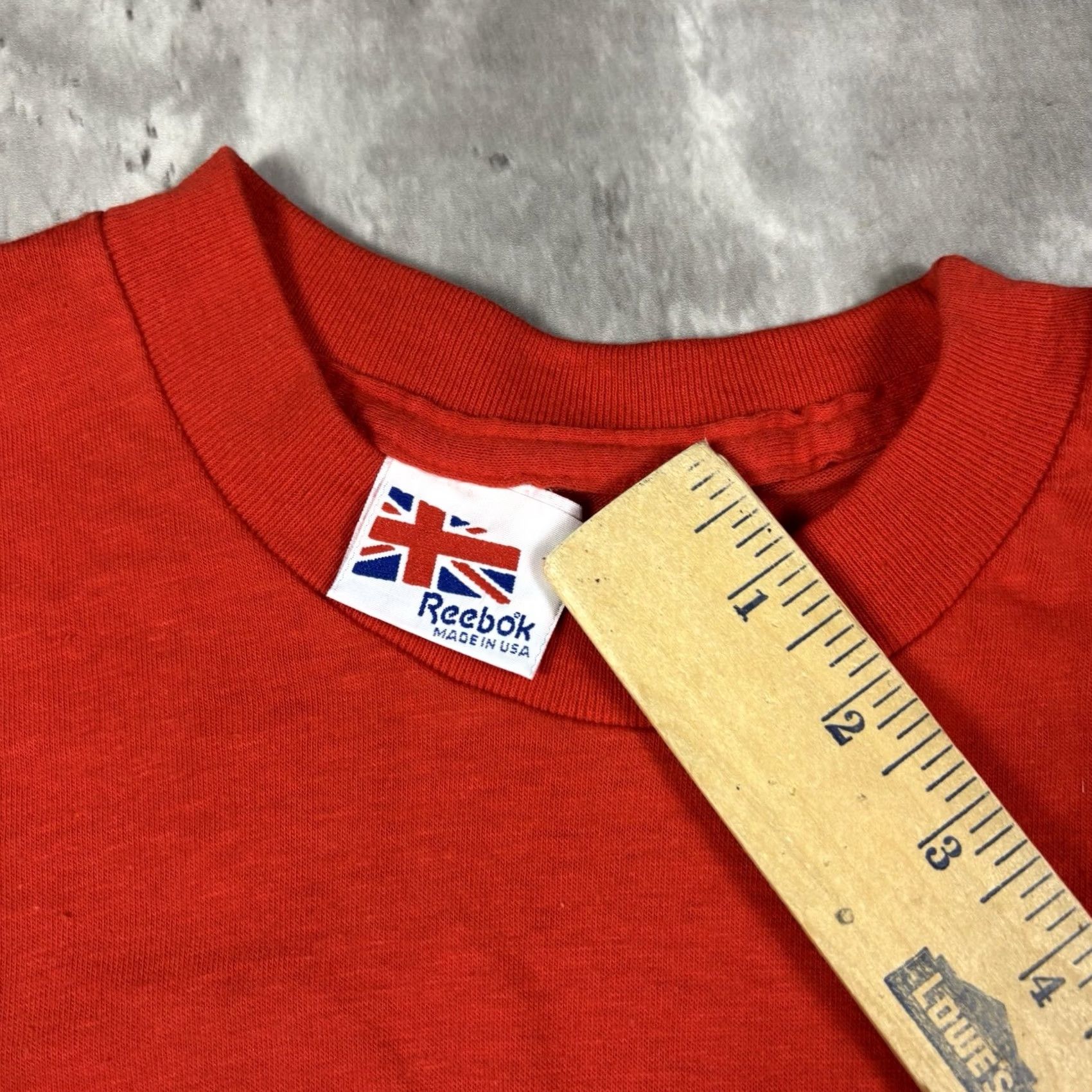Reebok VINTAGE Reebok T-Shirt United Kingdom Flag 90s Red Crew Neck Short Sleeve M Mens Size US M / EU 48-50 / 2 - 5 Thumbnail