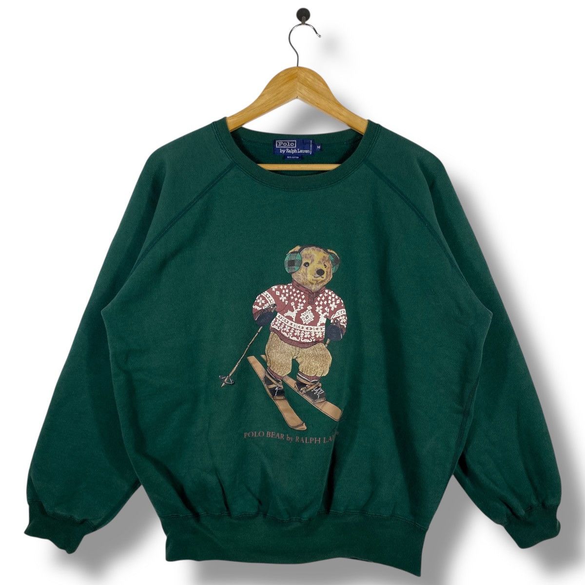 Polo Ralph Lauren Vintage 90's POLO RALPH LAUREN Polo Bear Ski Sweatshirt Size US M / EU 48-50 / 2 - 1 Thumbnail
