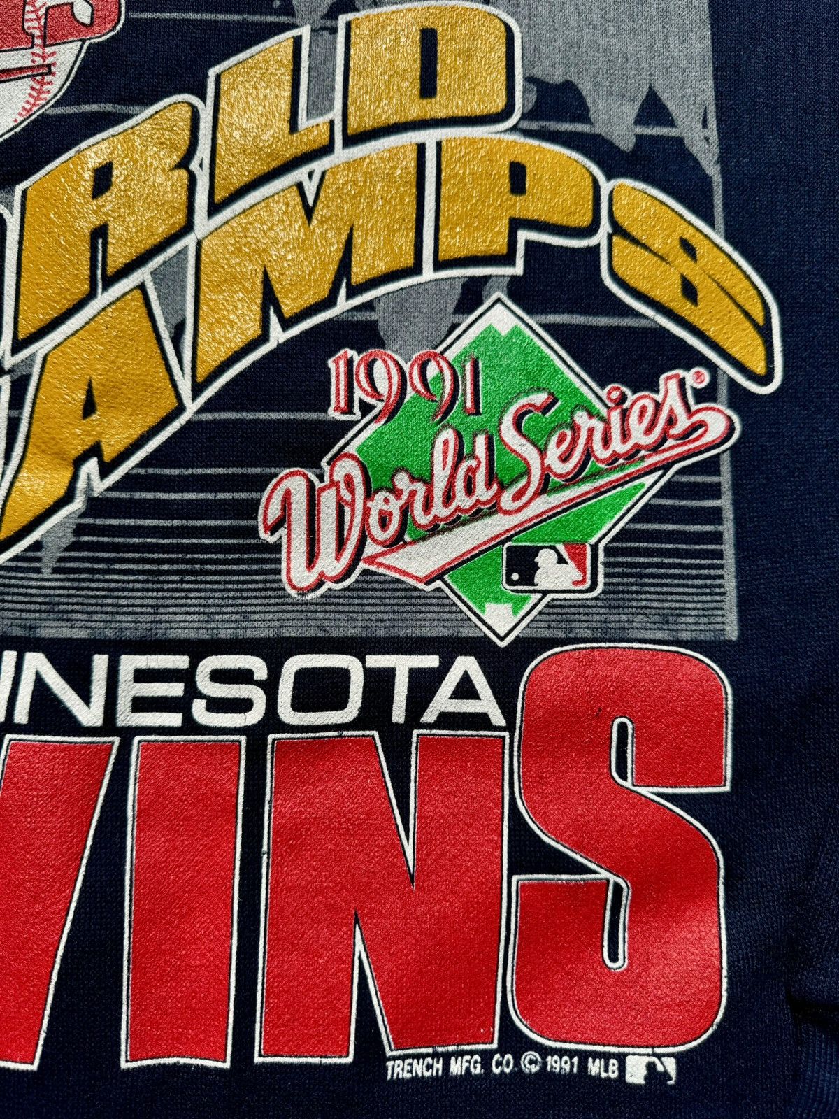 Tultex × Vintage 1991 Minnesota Twins World Series Champions Sweatshirt Size US L / EU 52-54 / 3 - 6 Thumbnail