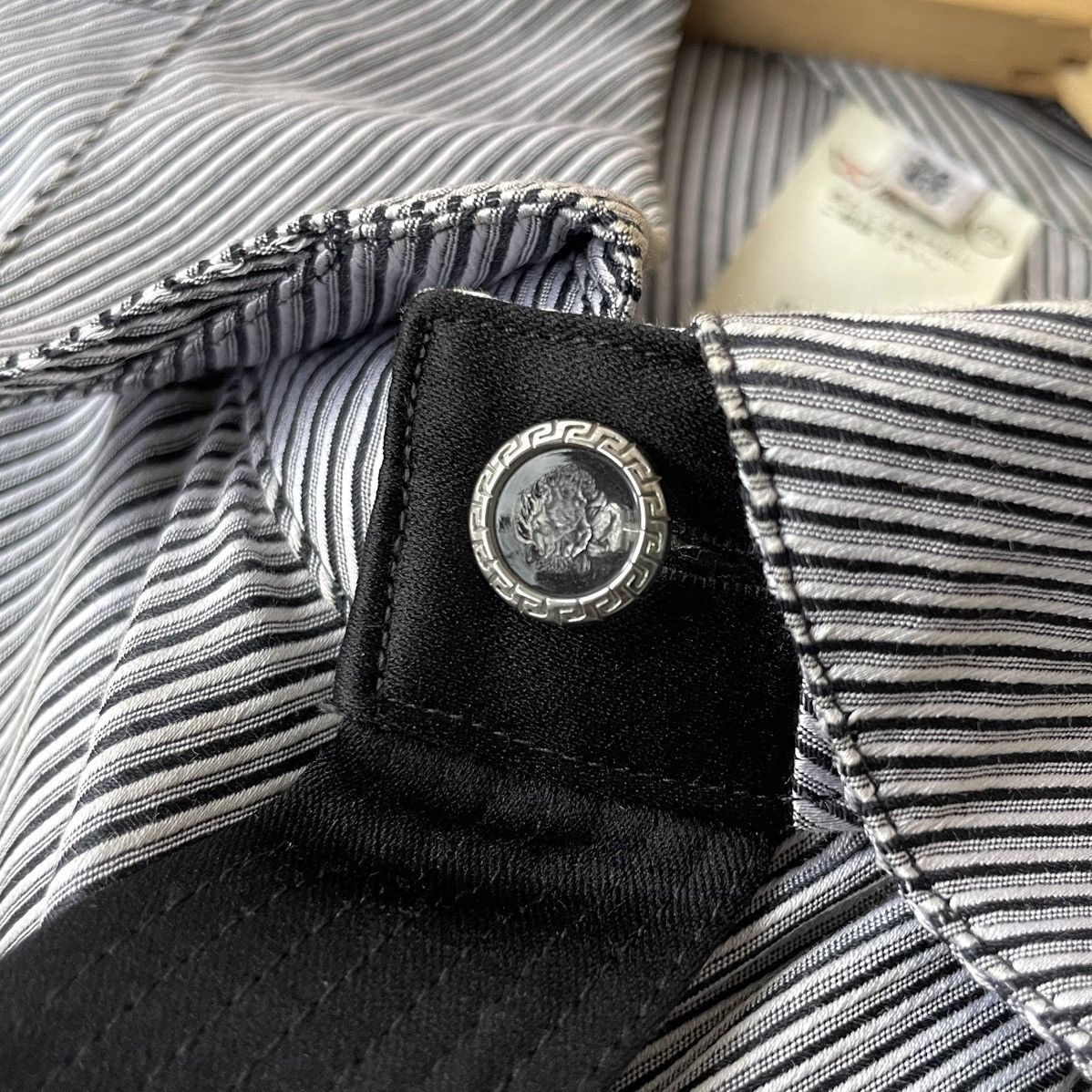 Versus Versace Versus By Gianni Versace Italy Double Cuffs Shirt Size US L / EU 52-54 / 3 - 5 Thumbnail