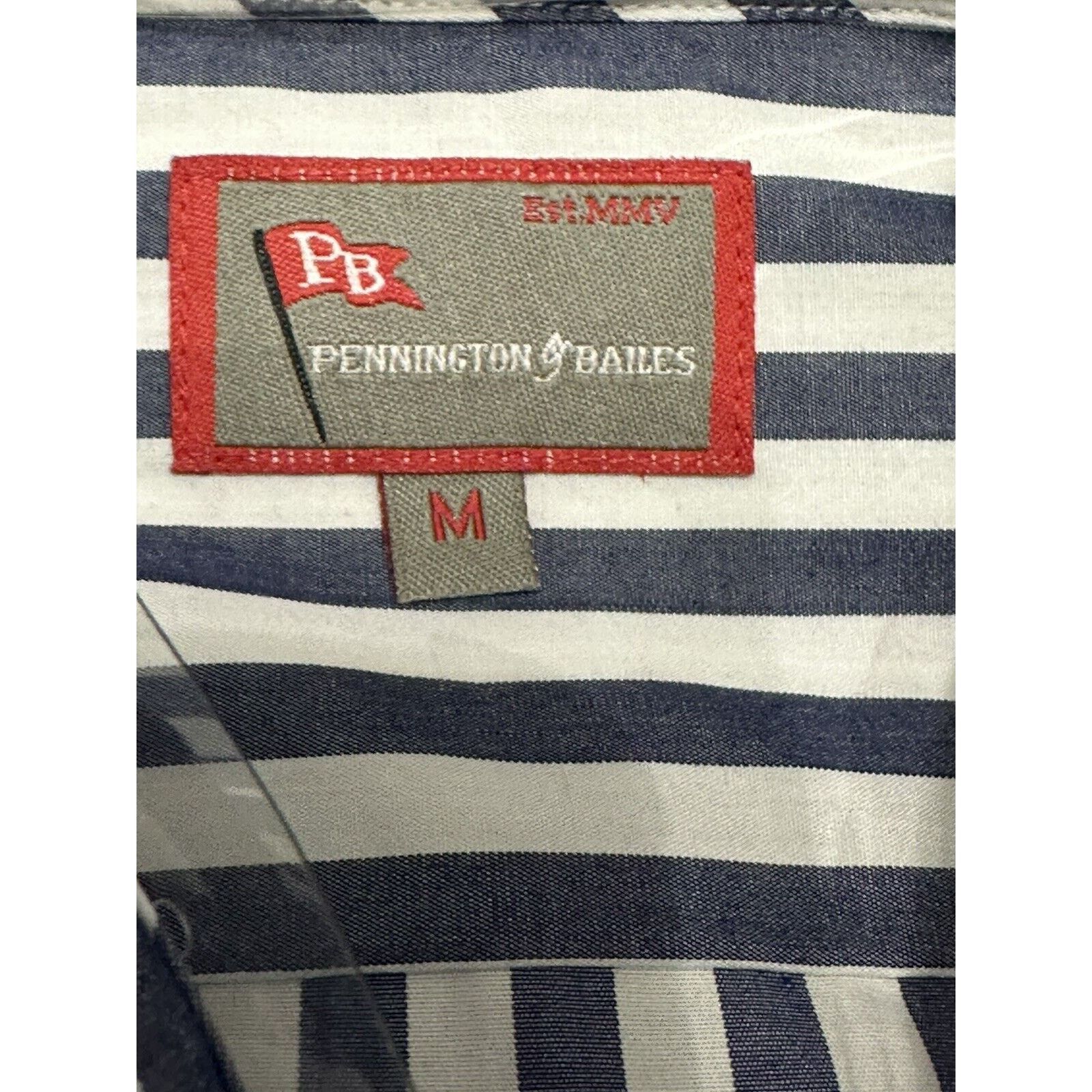 Other Pennington & Bailes Shirt Dress Navy Striped Belted Mini M Size M / US 6-8 / IT 42-44 - 8 Thumbnail
