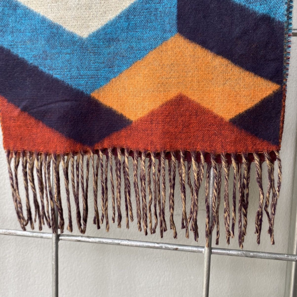 Designer Knit noueltier Colorful Chevron Wool Scarf Size ONE SIZE - 20 Thumbnail