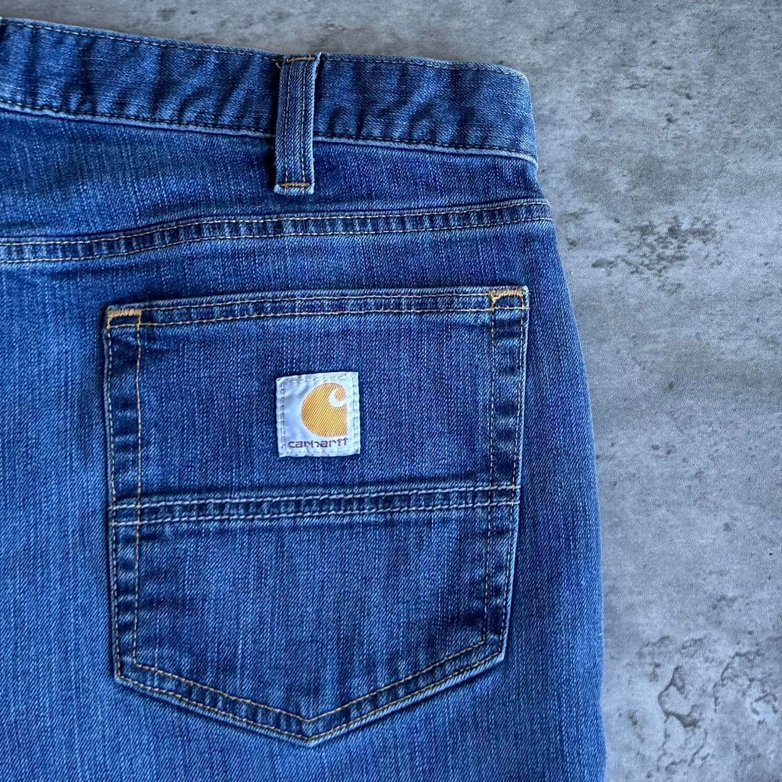 Carhartt × Carhartt Wip × Vintage Vintage Carhartt Baggy Skater Grunge Cyber Carpenter Jeans Size US 35 - 3 Thumbnail