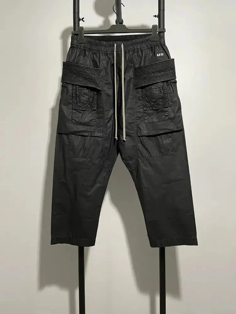 Rick Owens Sz M Rick Owens Drkshdw Waxed Cropped Sweatpants Size US 32 / EU 48 - 1 Thumbnail
