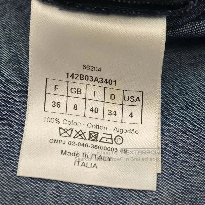 Dior Dior Washed blue embroidered bee denim cotton short-sleeve Size XS / US 0-2 / IT 36-38 - 6 Thumbnail