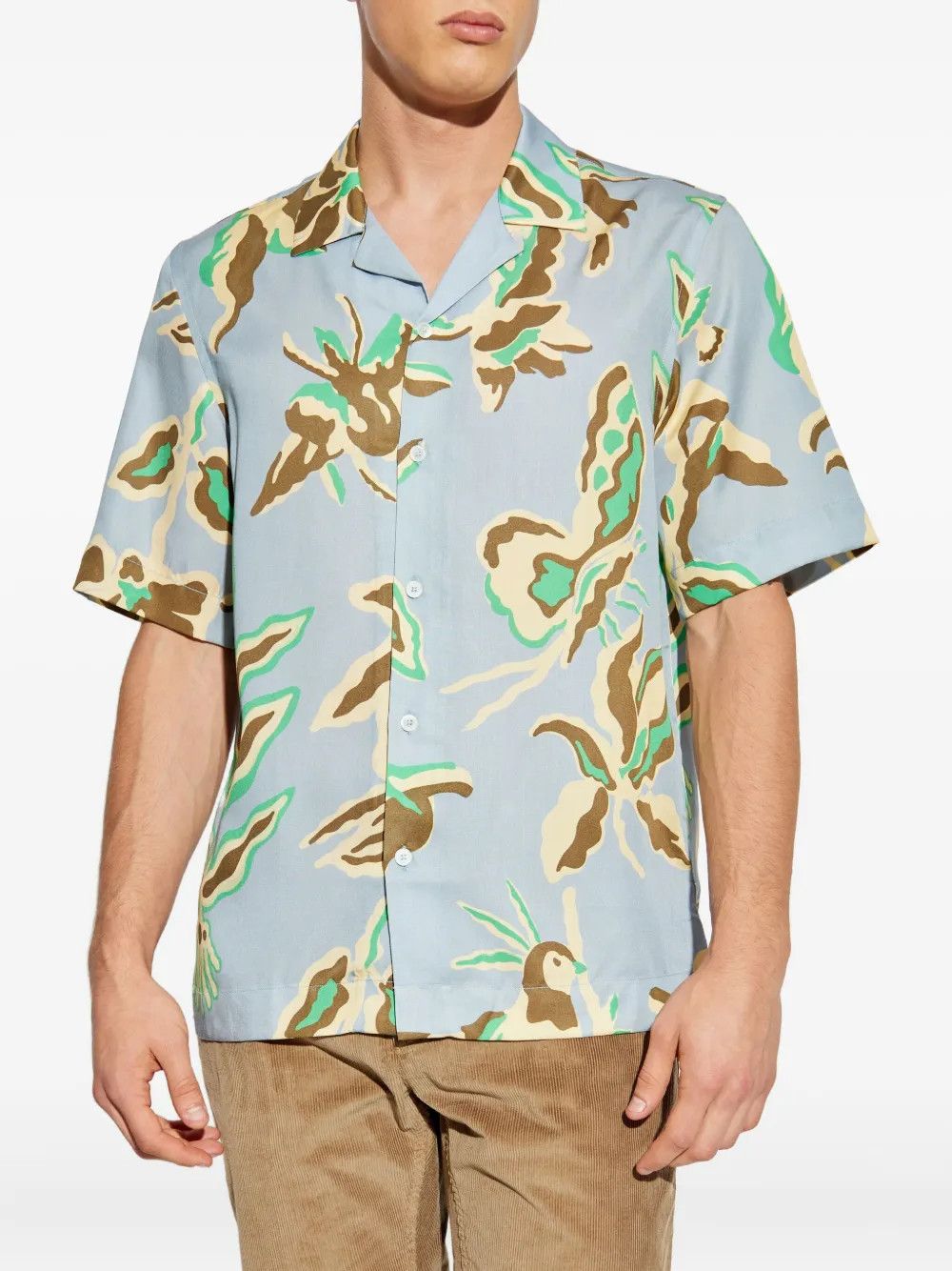 Other Floral-Print Short-Sleeve Shirt | Blue Size US M / EU 48-50 / 2 - 1 Thumbnail