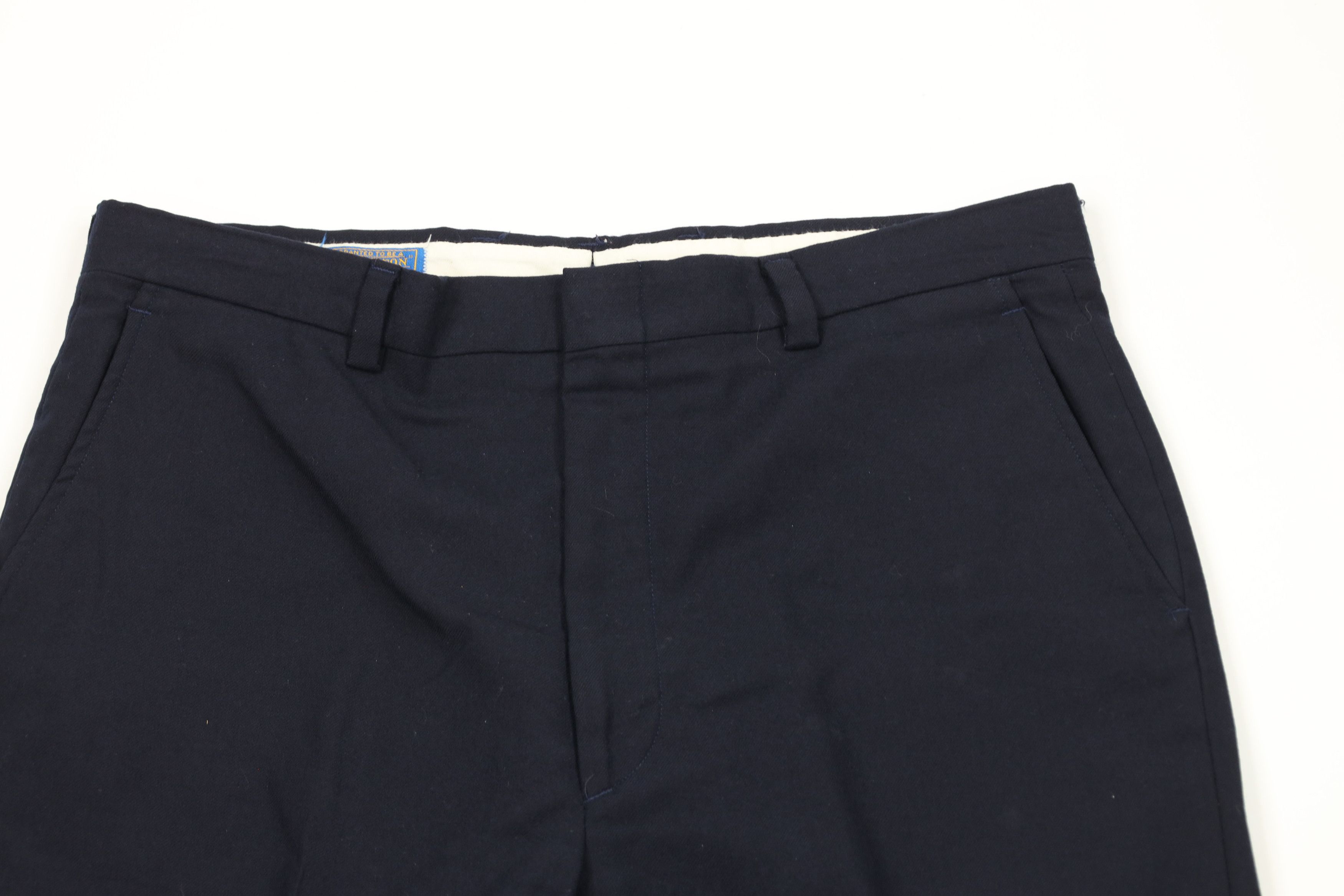 Pendleton × Vintage Vintage 70s Pendleton Wool Wide Leg Pants Trousers Blue USA Size US 34 / EU 50 - 2 Thumbnail