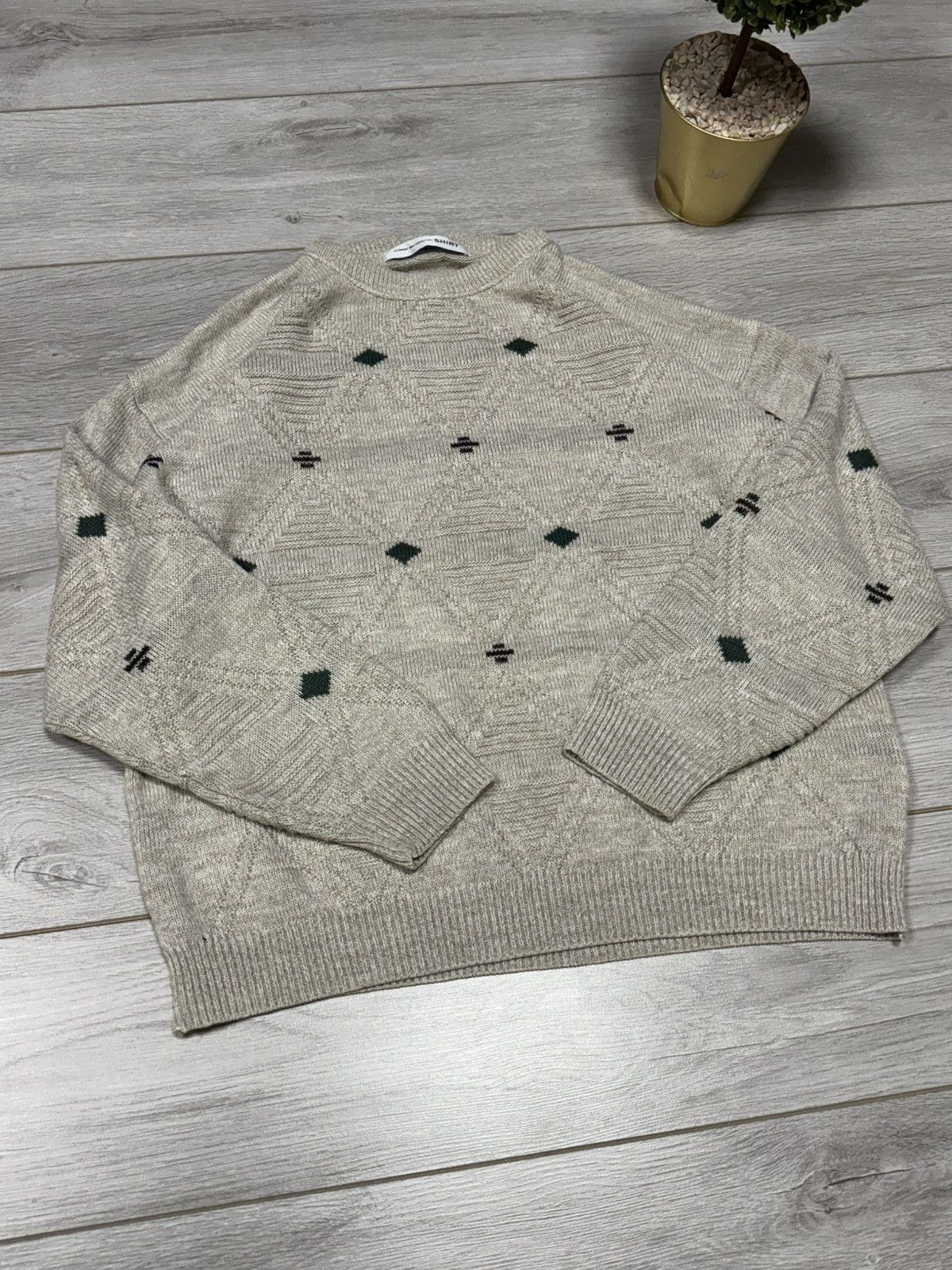 Comme des Garcons SHIRT Comme Des Garçons SHIRT patterns sweater wool Japan Size US XL / EU 56 / 4 - 8 Thumbnail