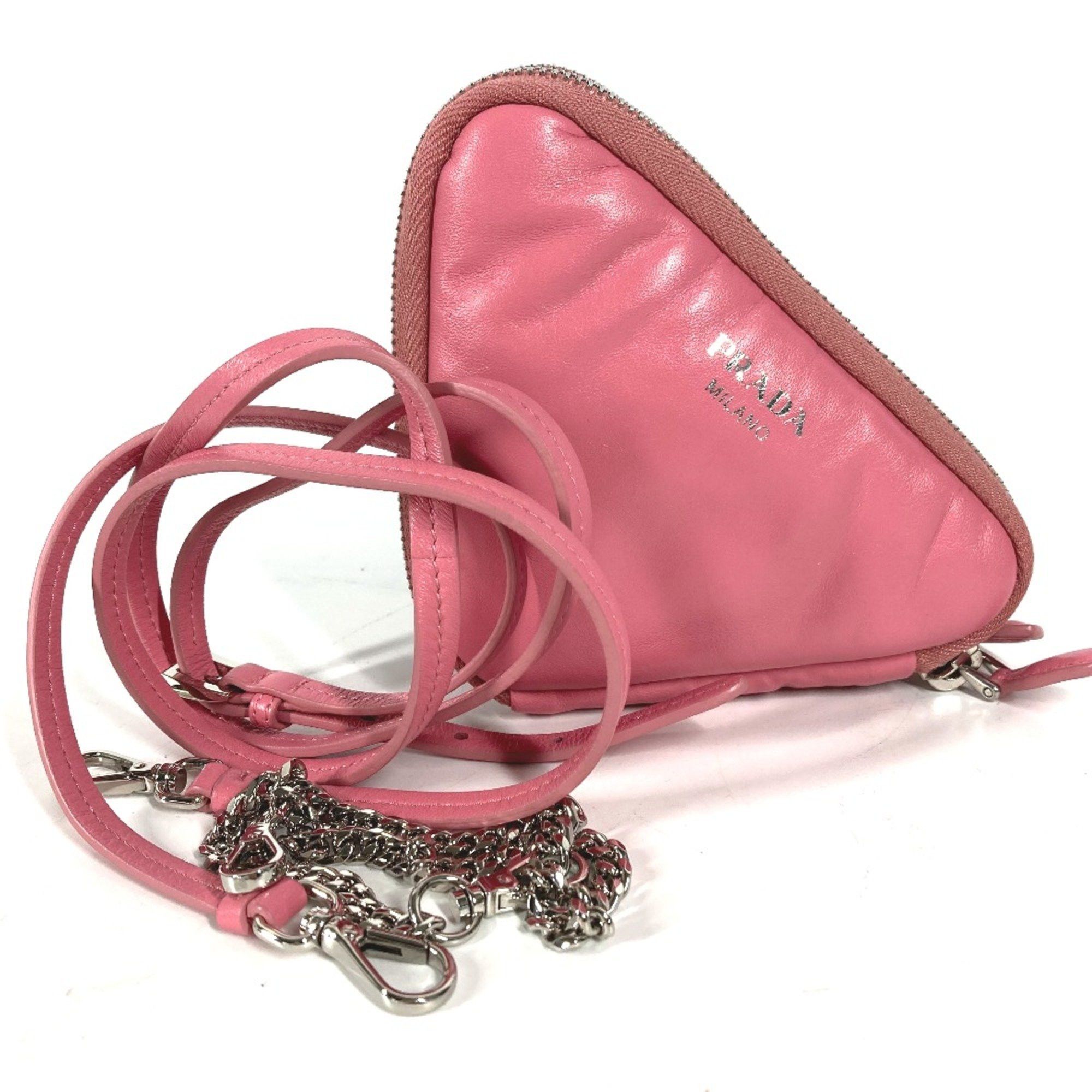 Prada PRADA Chain Crossbody 3WAY Pochette Shoulder Bag pink Size ONE SIZE - 1 Thumbnail