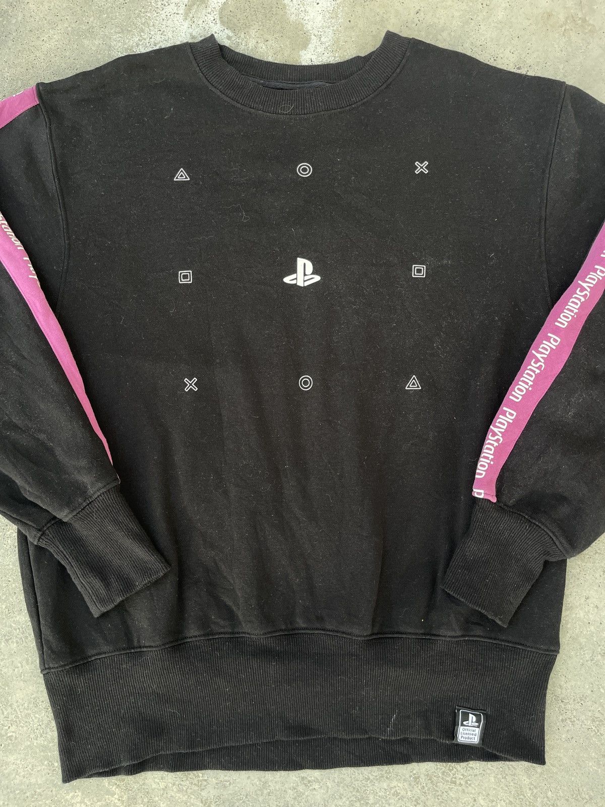 Playstation × Sony × Vintage SONY Playstation With Pink Stripes Sweatshirt Size US M / EU 48-50 / 2 - 2 Thumbnail