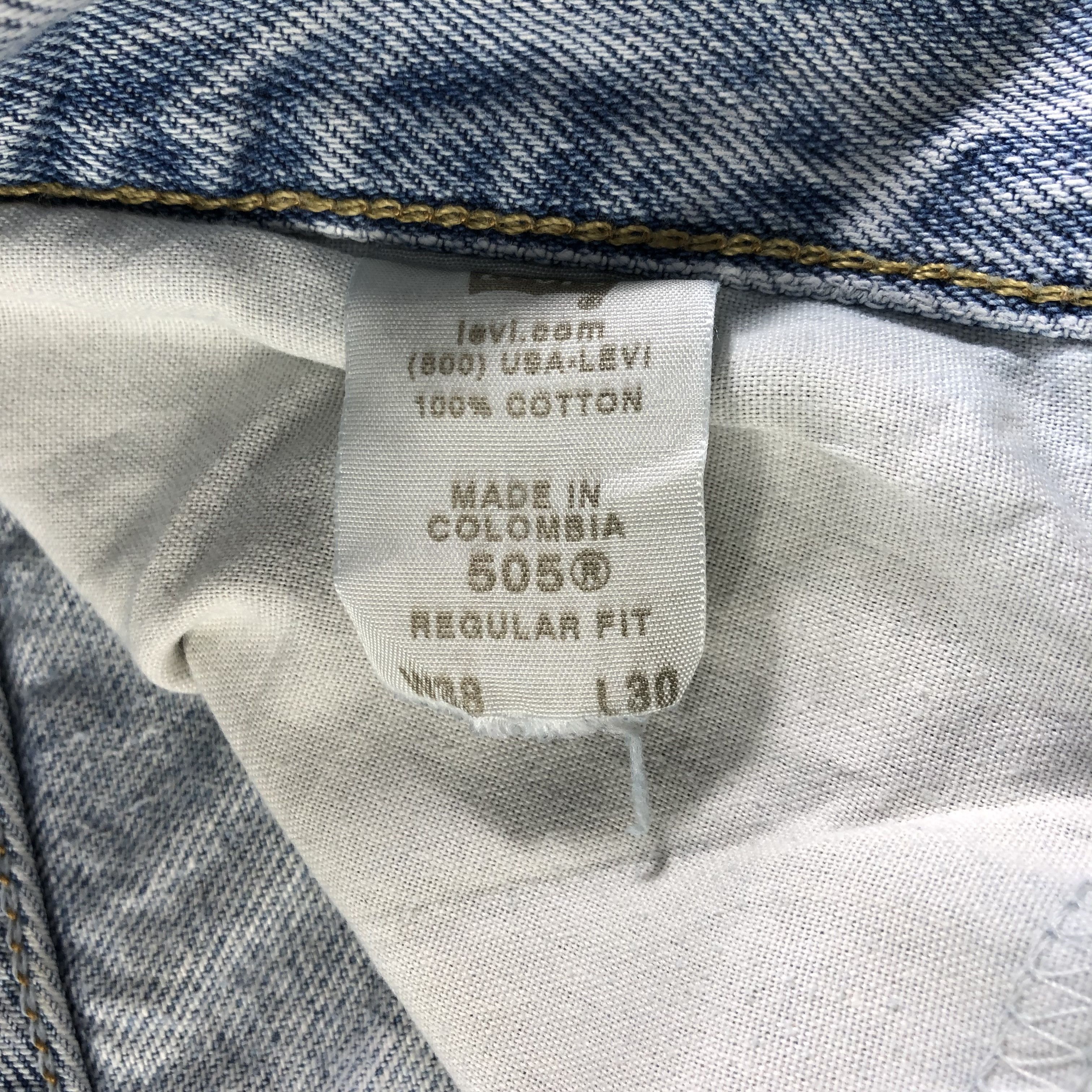 Levi's Vintage Light Wash Levis 505 Jeans-J3317 Size US 39 - 11 Thumbnail