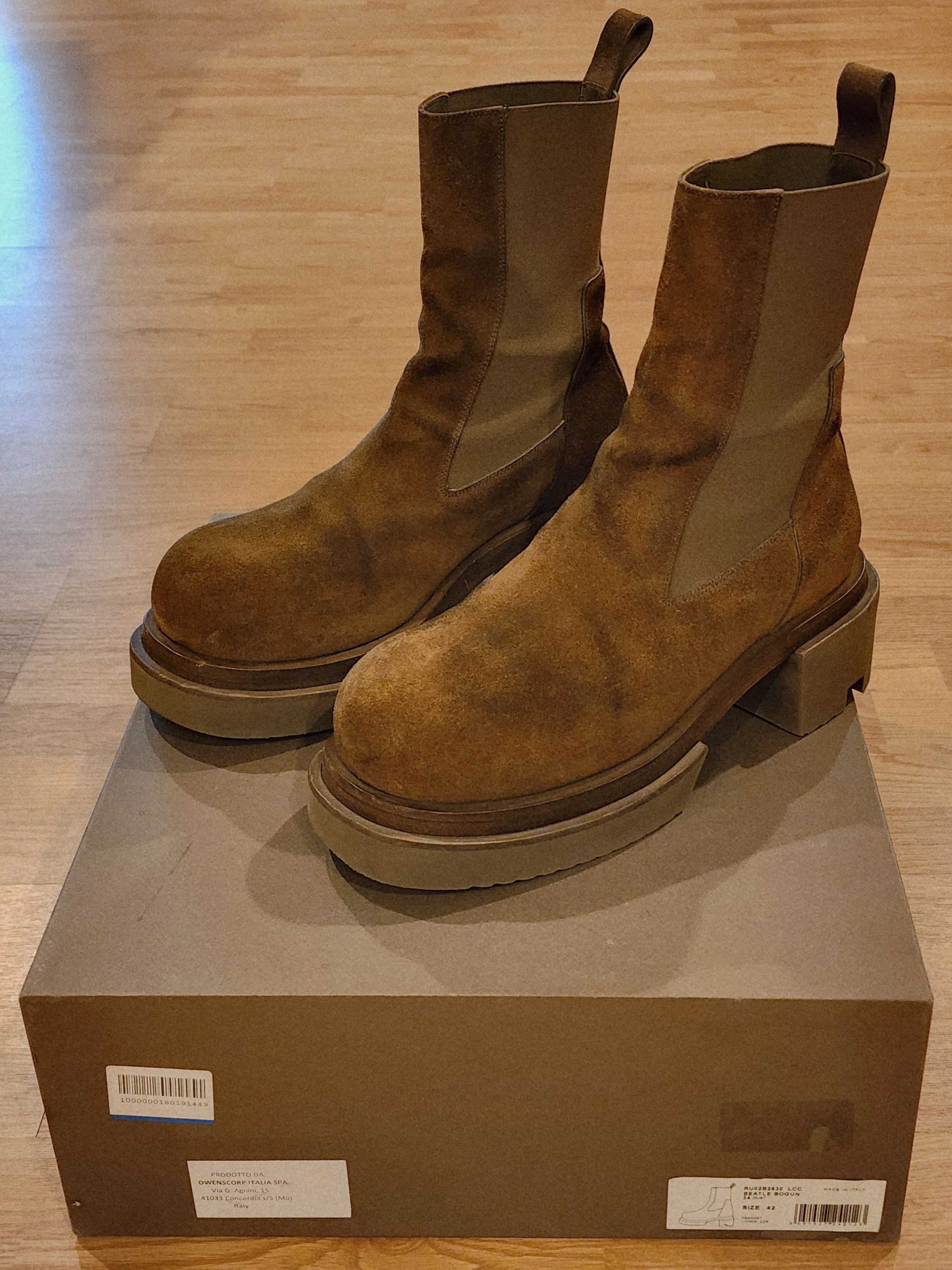 Rick Owens Rick Owens Dust Beatle Bogun Boots Size US 9 / EU 42 - 1 Thumbnail