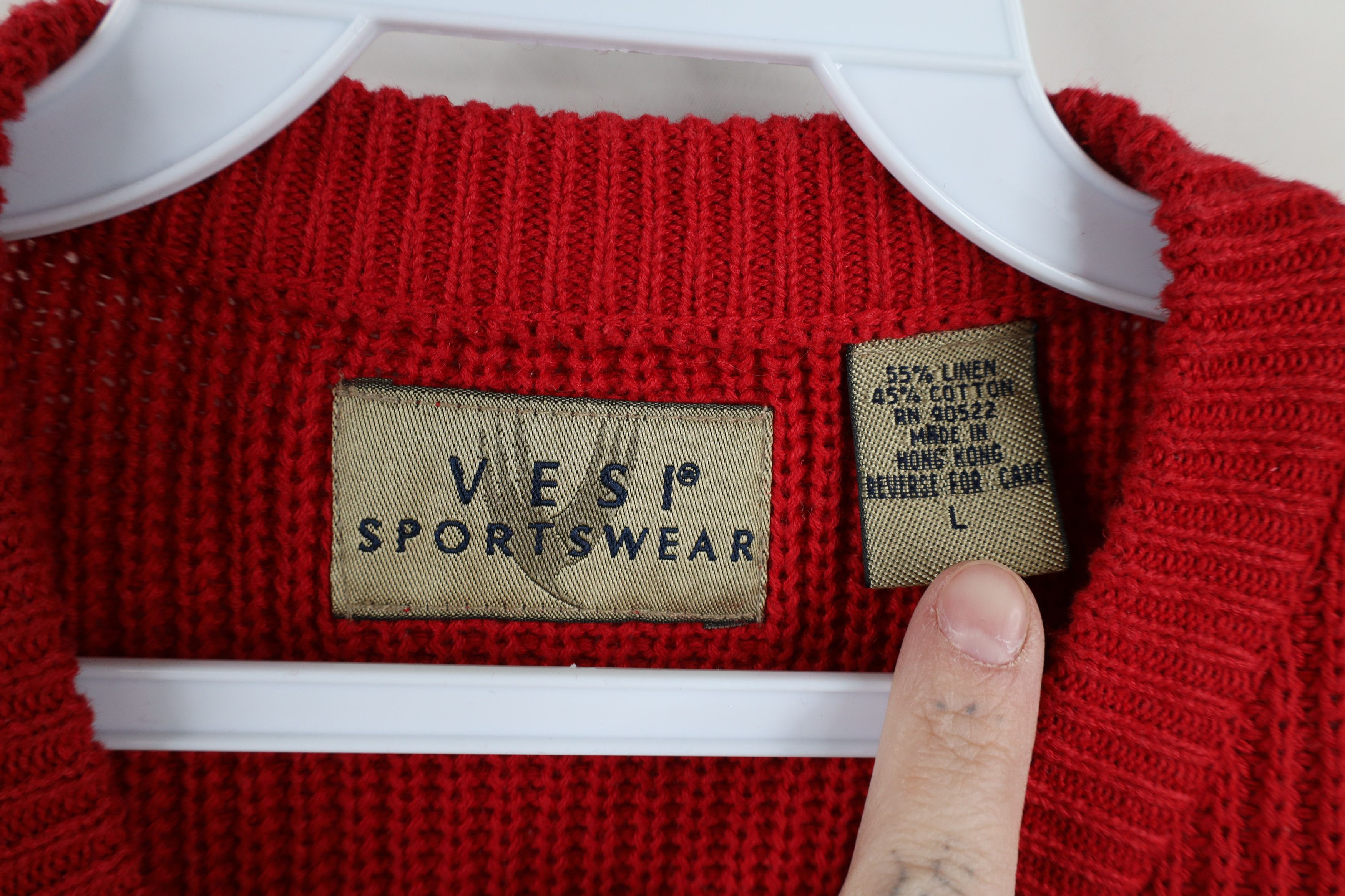 Vintage Vintage 90s Ribbed Knit University Miami Ohio Sweater Vest Size US L / EU 52-54 / 3 - 5 Thumbnail