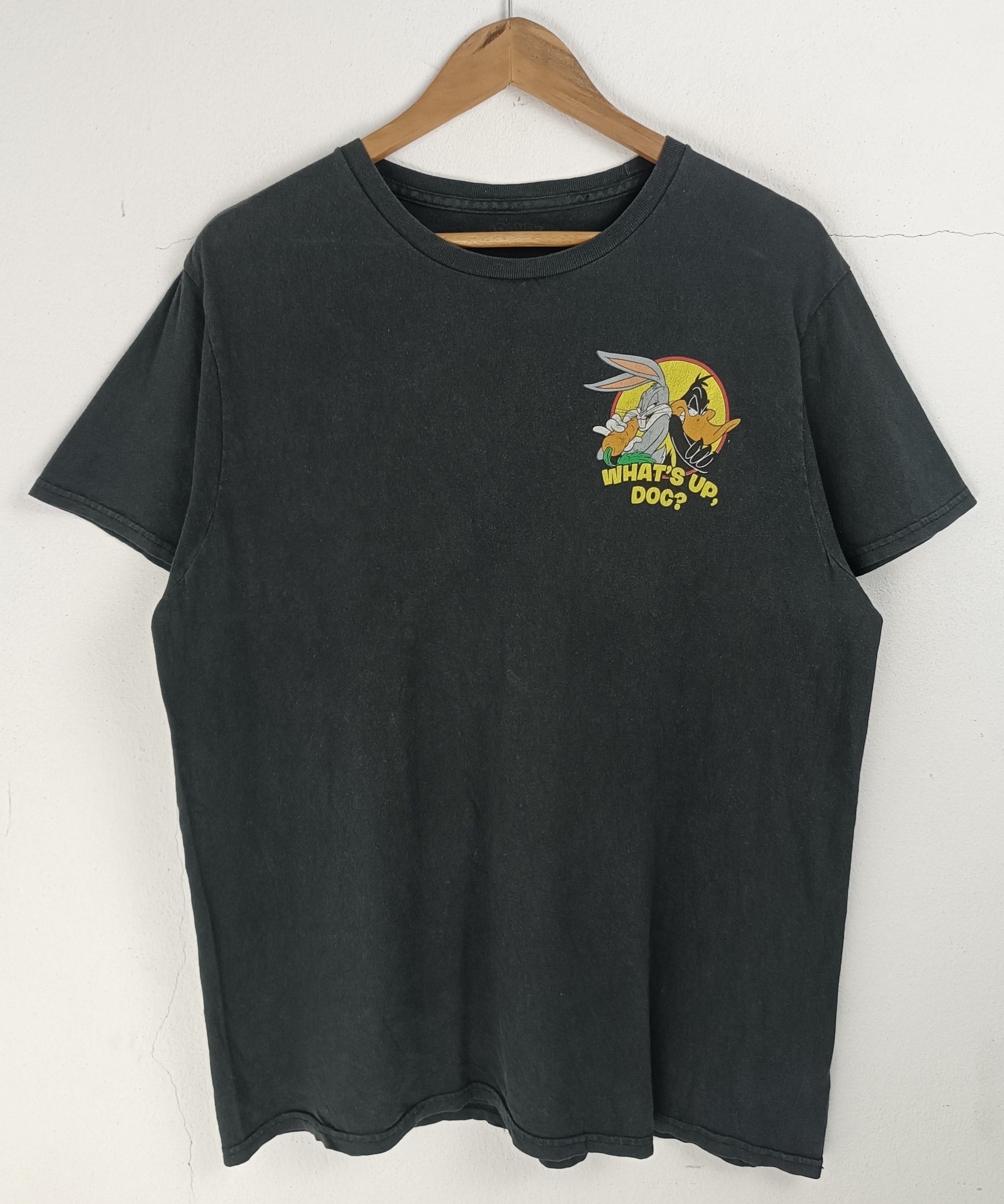 Cartoon Network THRASHED FADED VINTAGE LOONEY TUNES WHATS UP DOC SMALL LOGO Size US L / EU 52-54 / 3 - 3 Thumbnail