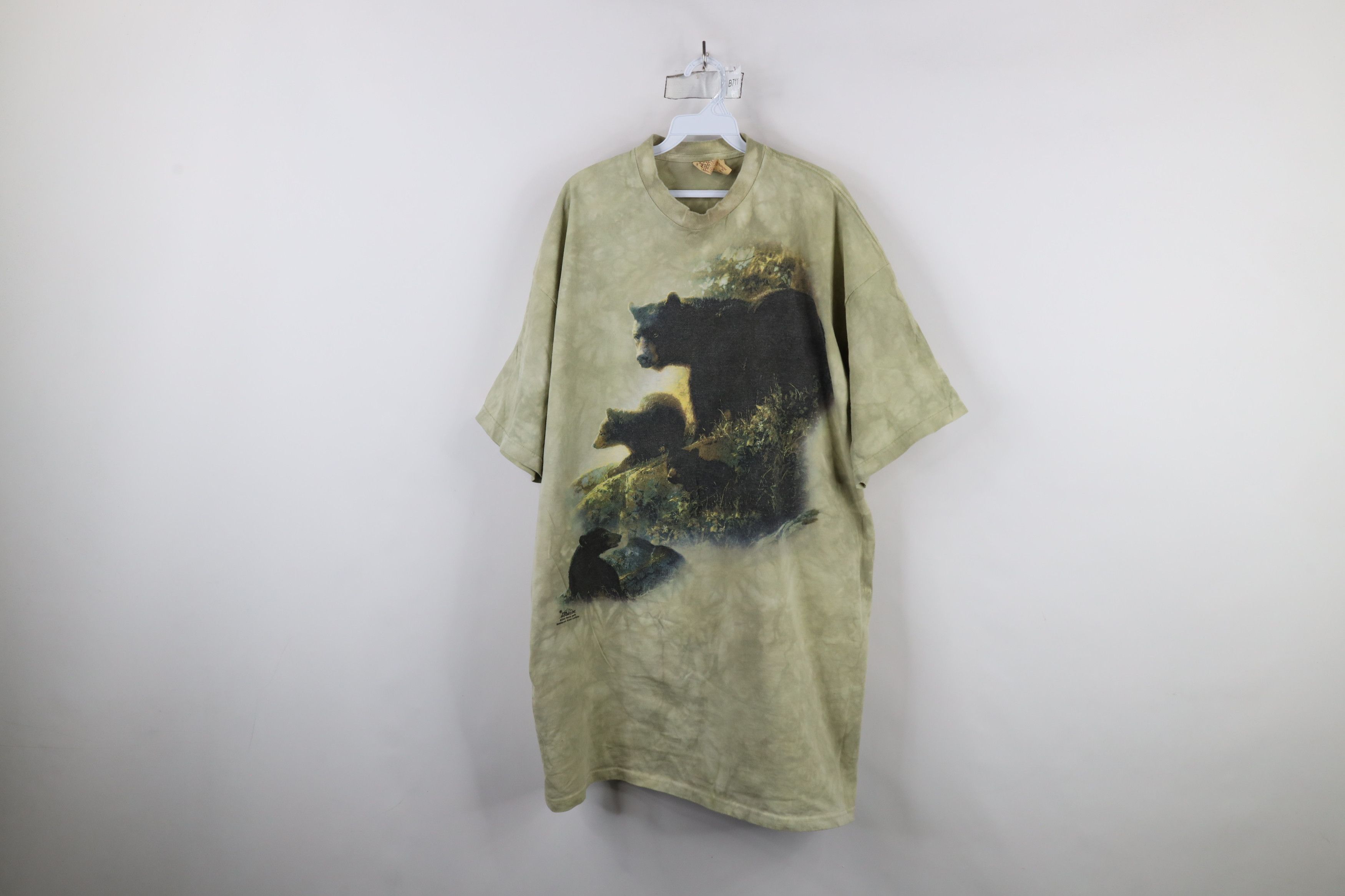 Vintage Vintage Y2K 2002 Streetwear Nature Bear Acid Wash T-Shirt Size US XXL / EU 58 / 5 - 1 Thumbnail