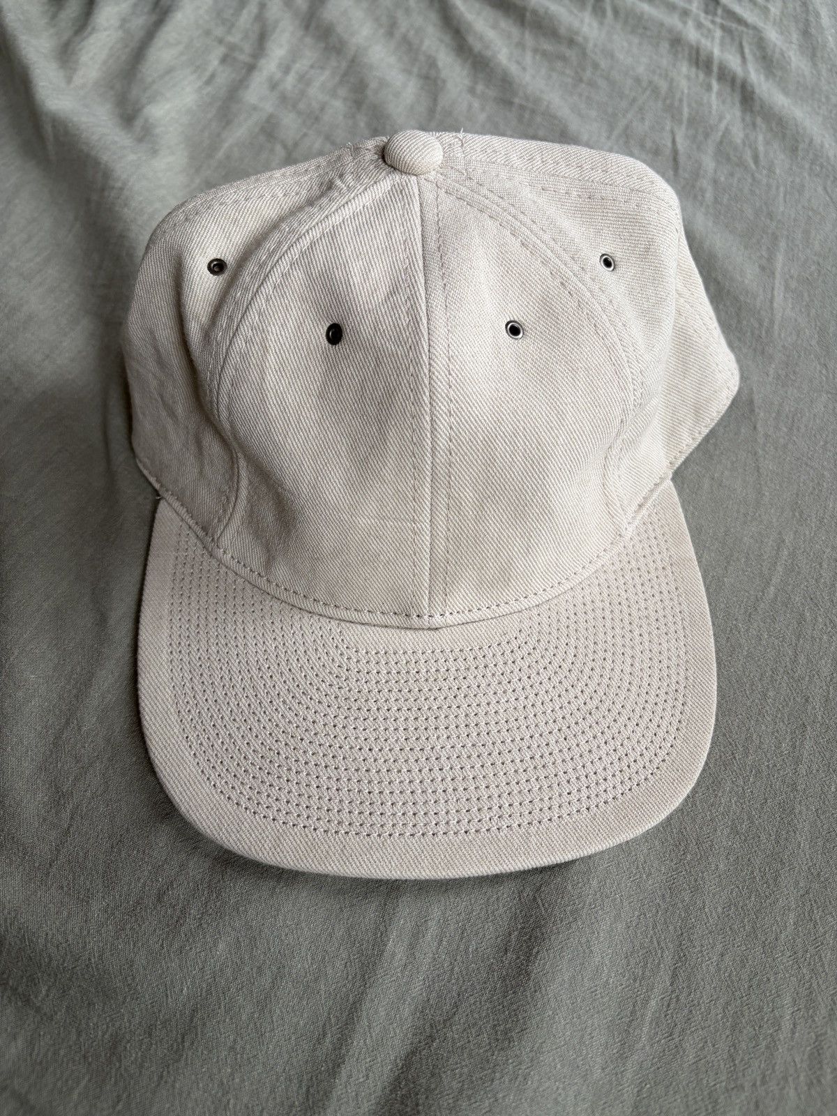 Poten Baseball Cap Made In Japan Cotton/Linen Leather