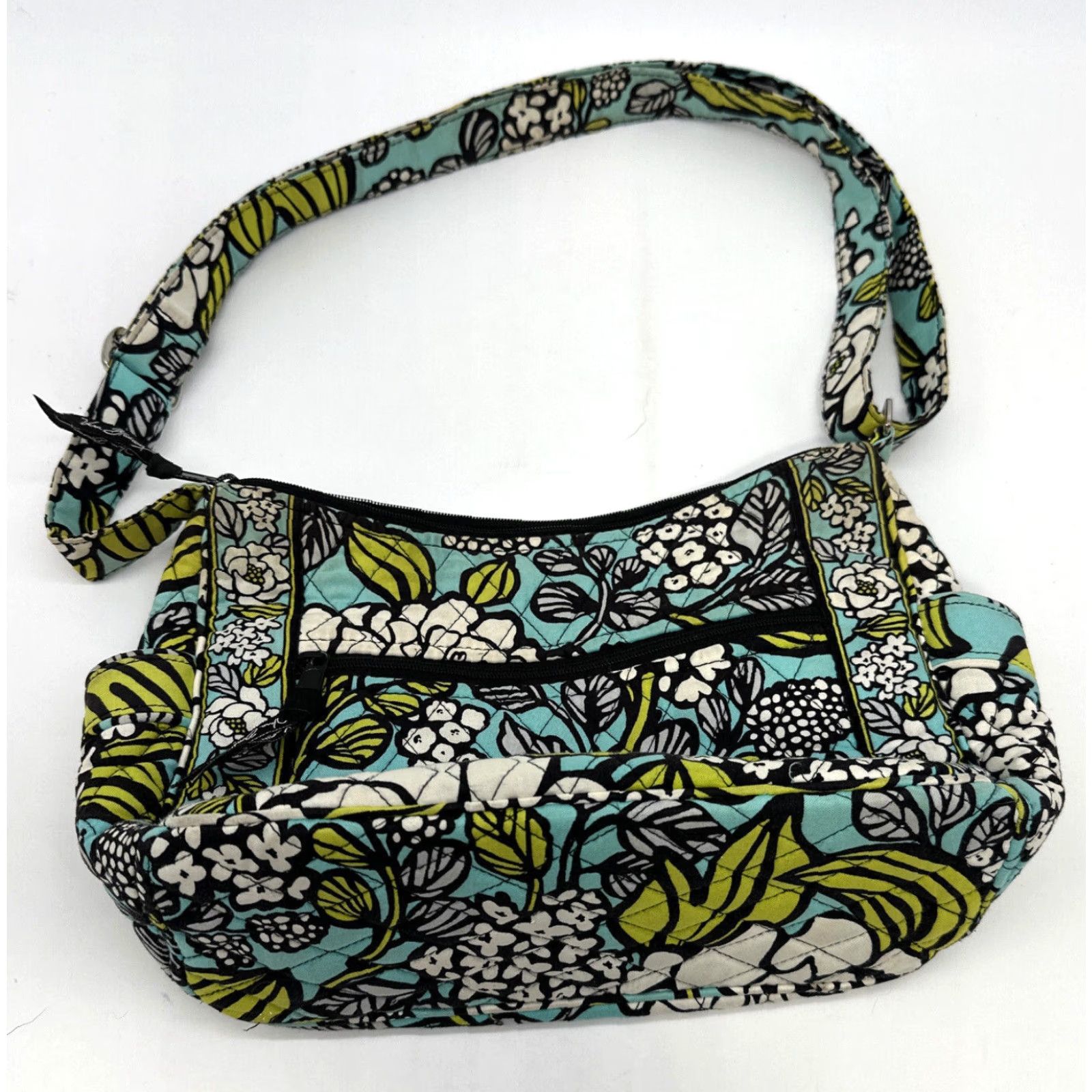 Vera Bradley Vera Bradley Crossbody Island Blooms Hipster Spring 2012 Women Multicolor Floral Zip Adjustable Strap Size ONE SIZE - 3 Thumbnail