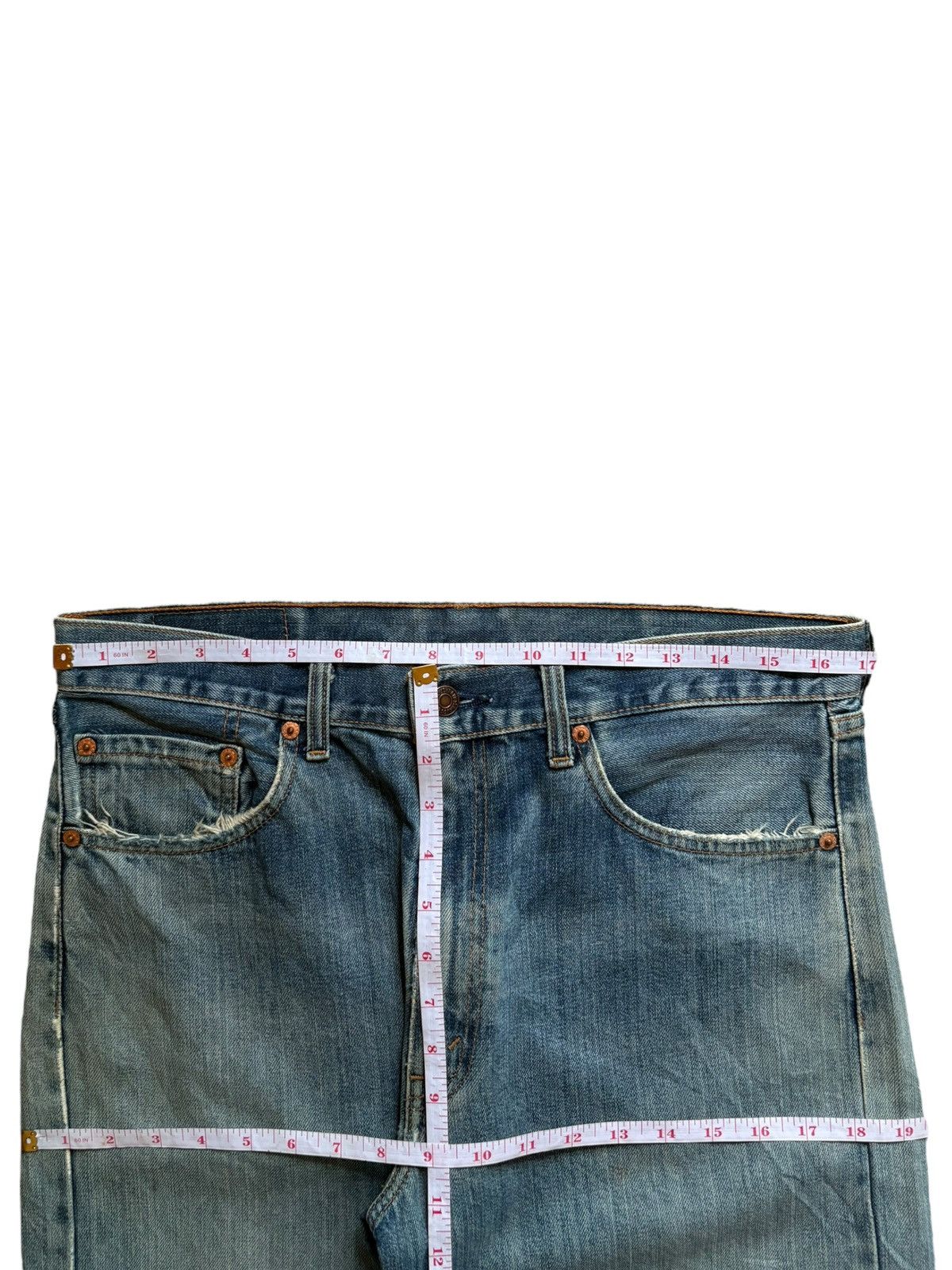 Levi's Vintage 90s Levis 512 Faded Mud Wash Distress Baggy Jeans Size US 34 / EU 50 - 10 Thumbnail