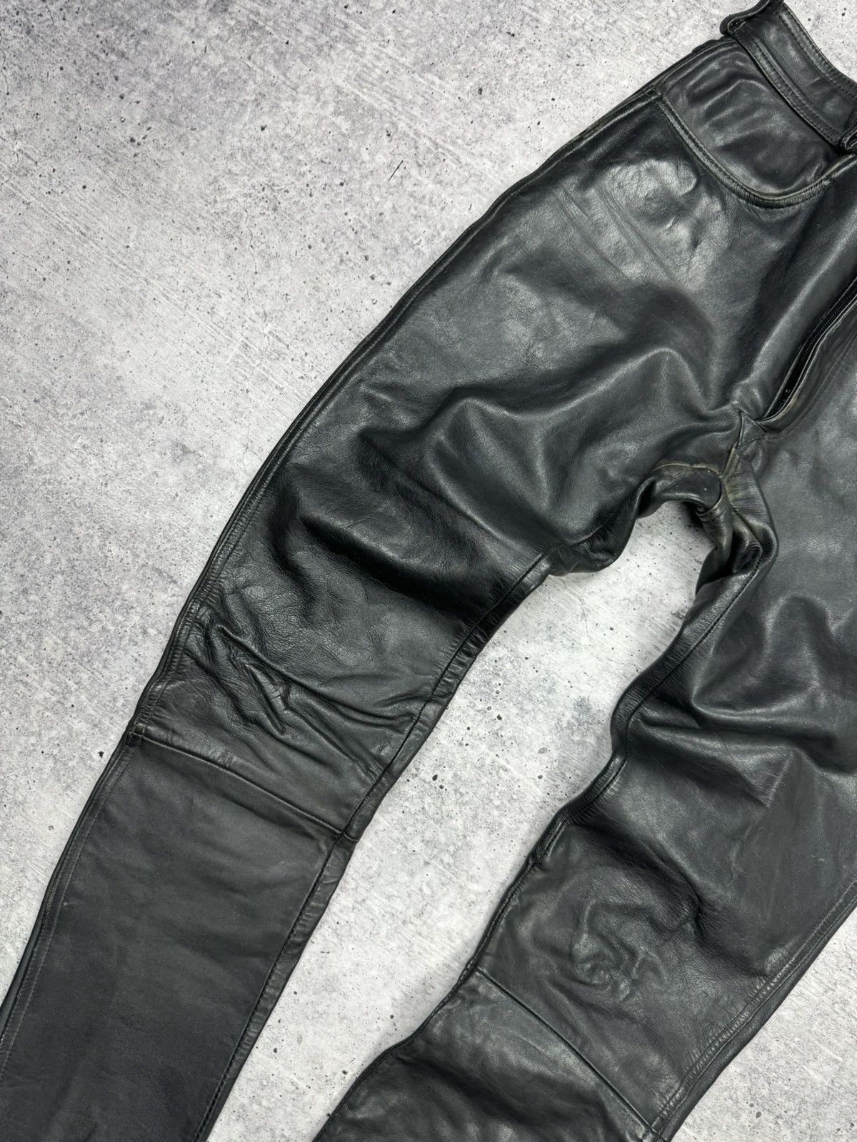 Genuine Leather × Vintage Vintage 90’s Y2K Style Casual Cowboy Genuine Leather Pants Size US 30 / EU 46 - 6 Thumbnail