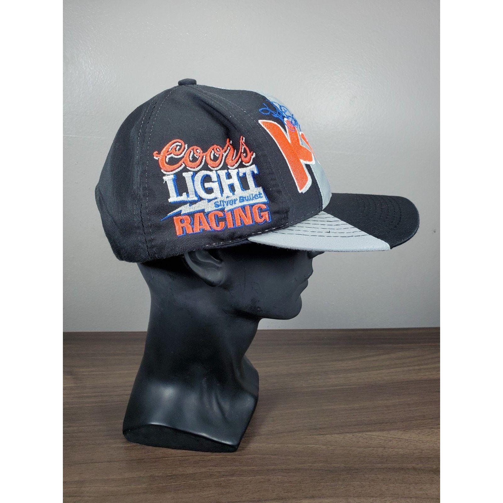 NASCAR × Vintage Kyle Petty #42 Coors Light Racing Hat Cap Silver Bullet Size ONE SIZE - 4 Thumbnail