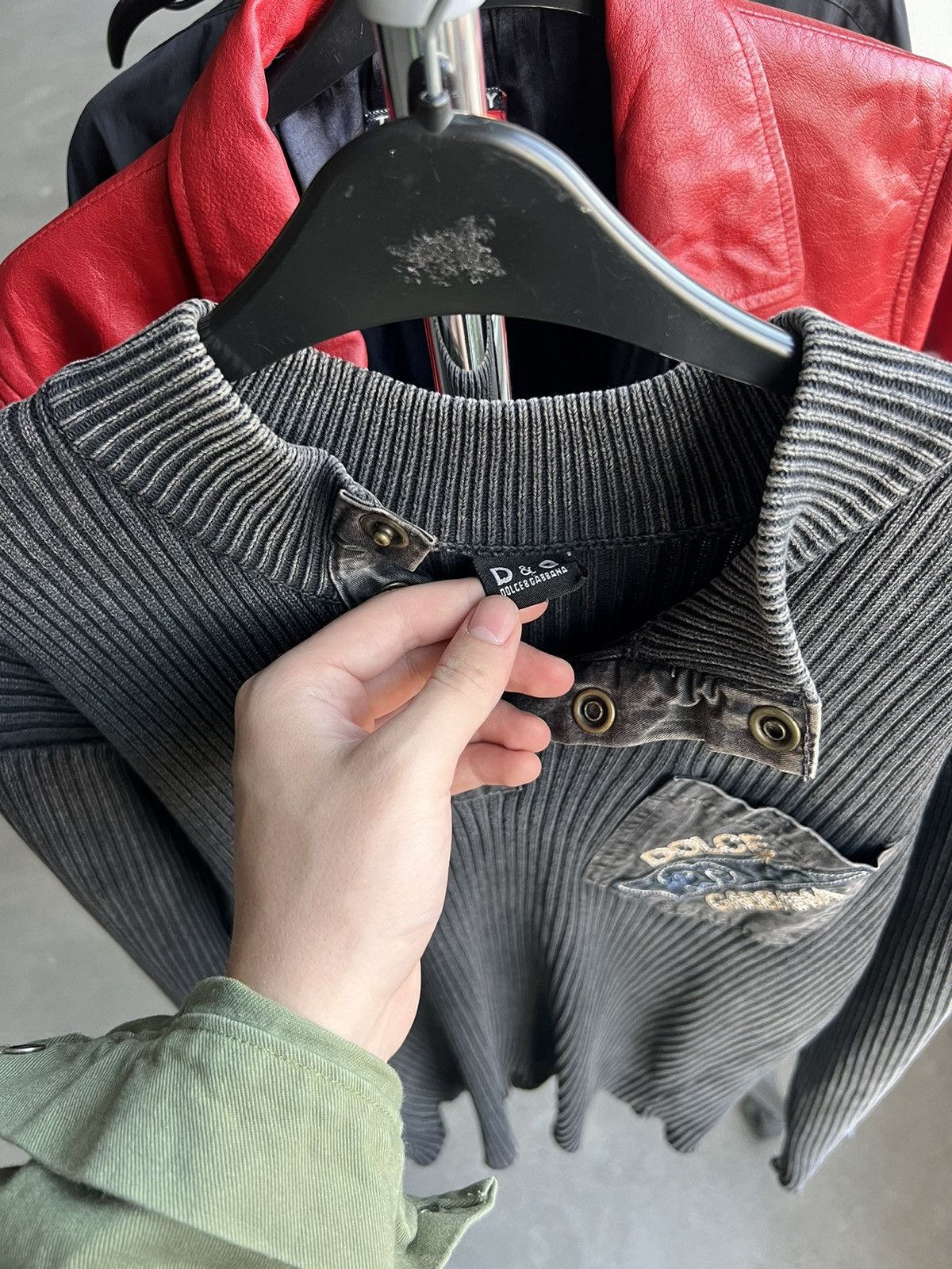 Dolce & Gabbana Vintage Dolce Sweater Gradient Grey Size US L / EU 52-54 / 3 - 8 Thumbnail