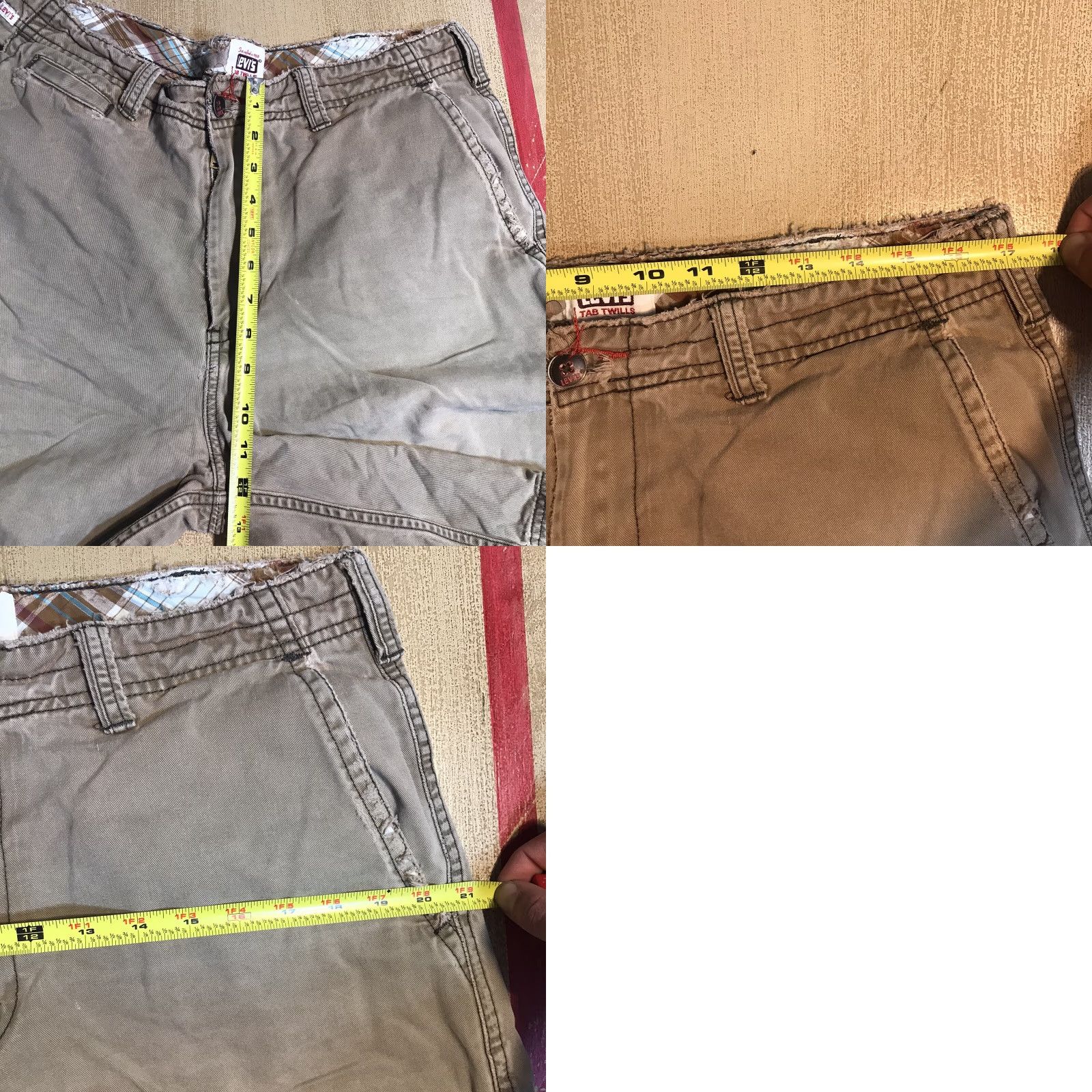 Levi's Levi's Shorts Bermuda Brown Tab Distressed 32 Mens Regular Casual 90s Vintage Style Distressed Size US 32 / EU 48 - 9 Thumbnail