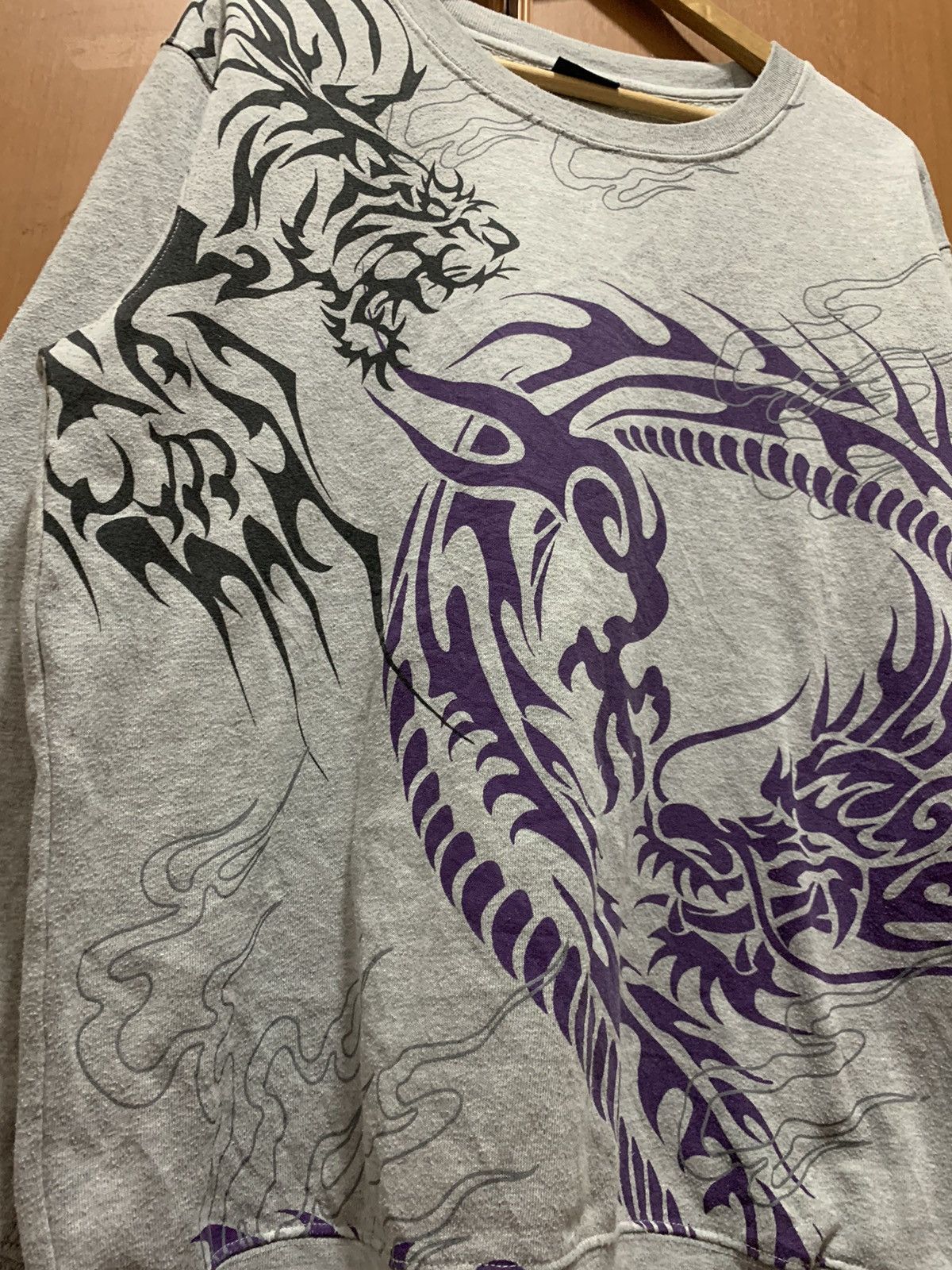 Bullet Noise Bullet Noise Tiger Dragon Big Print Sweatshirt Size US XXL / EU 58 / 5 - 8 Thumbnail