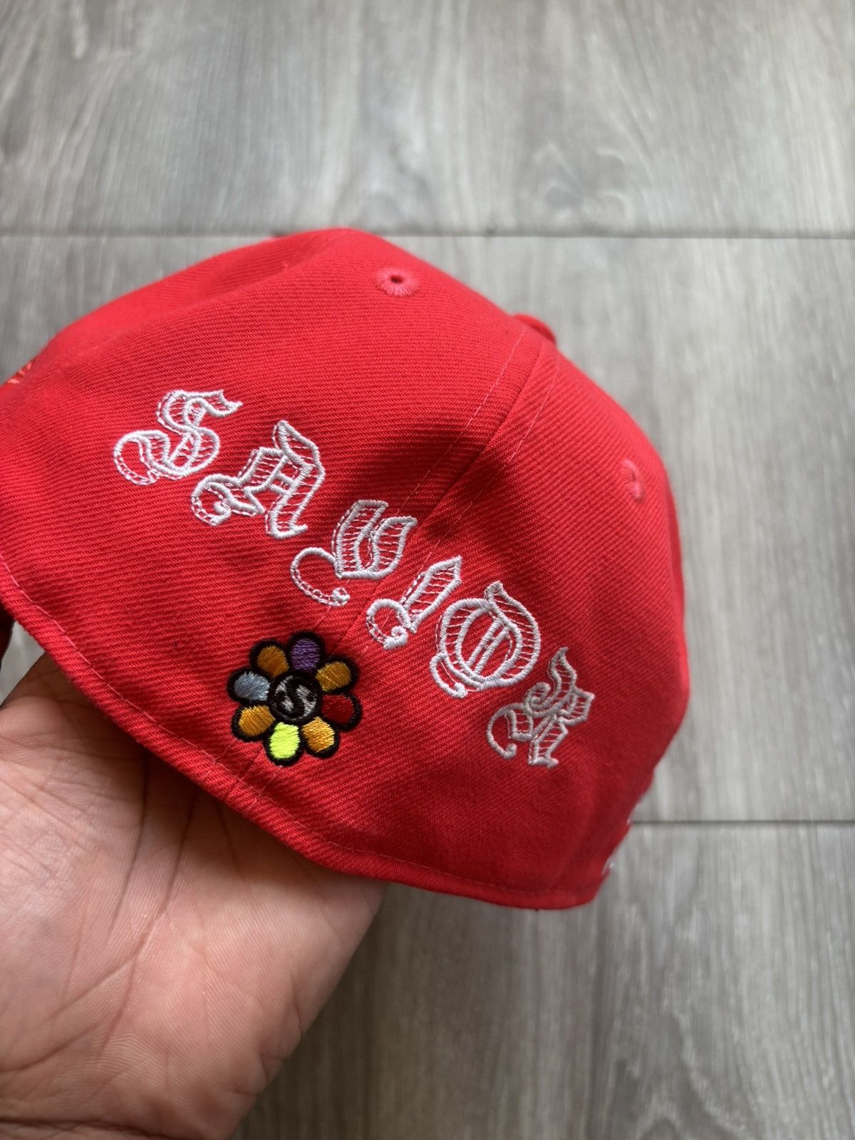 New Era Jae Tip Pink New Era Fitted Hat Uptown Grows Flowers Size ONE SIZE - 7 Thumbnail
