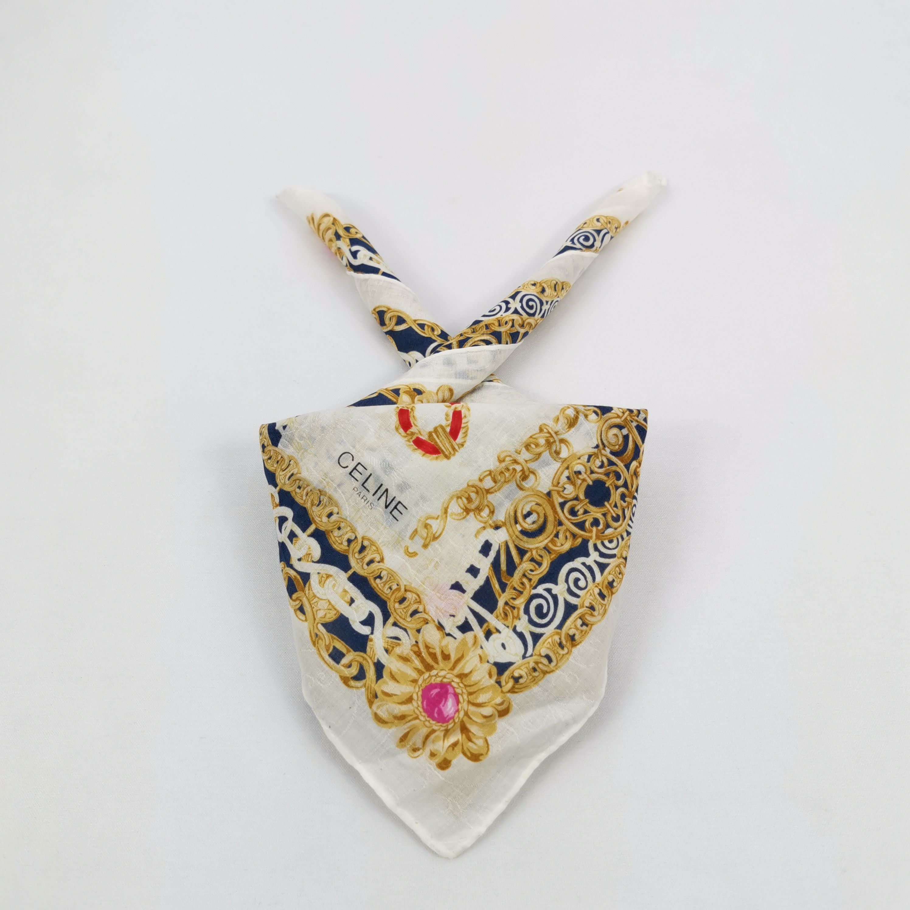 Celine Vintage Celine Paris Handkerchief Neckerchief Bandana Size ONE SIZE - 1 Thumbnail