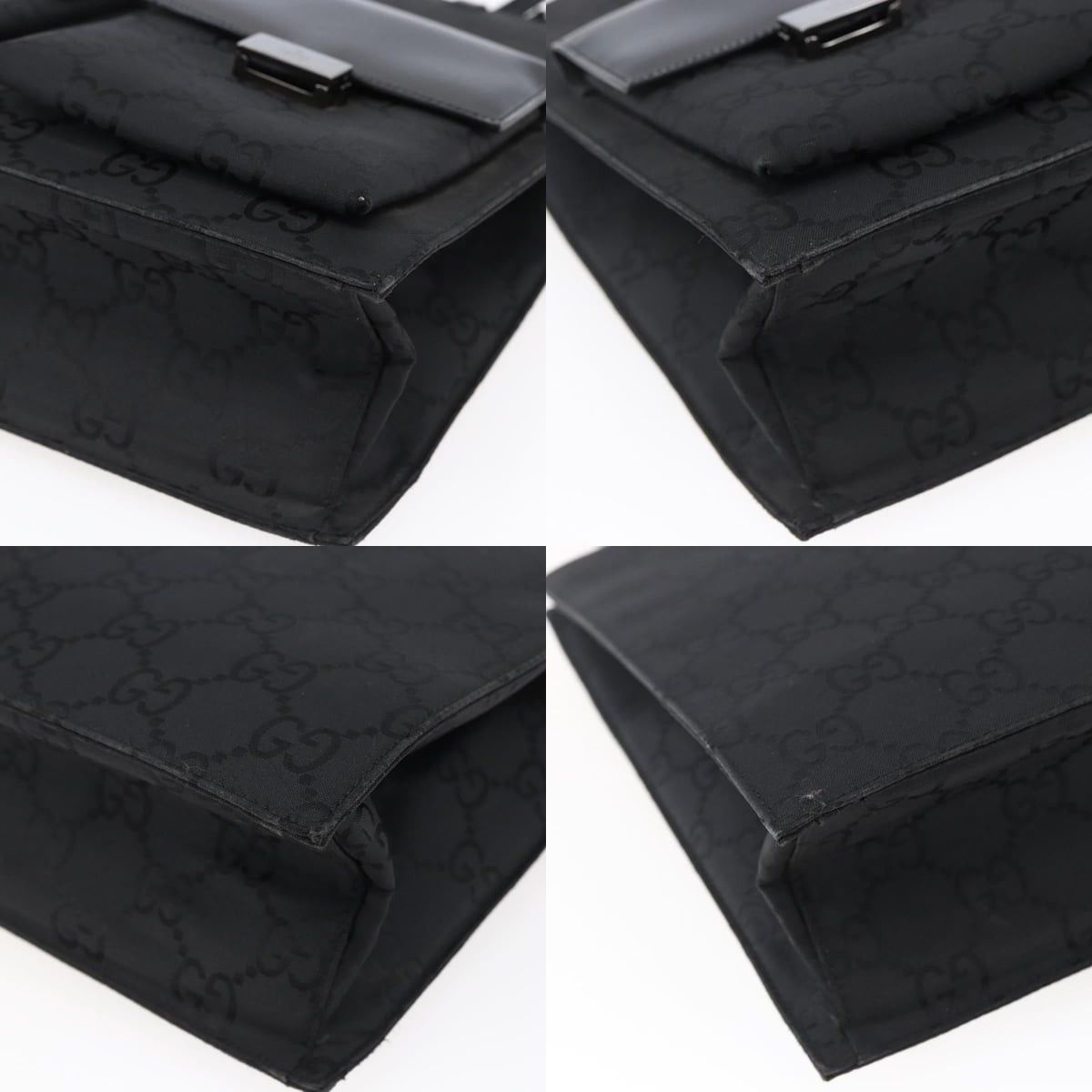 Gucci GUCCI GG Canvas Tote Bag Nylon Black Size ONE SIZE - 10 Thumbnail