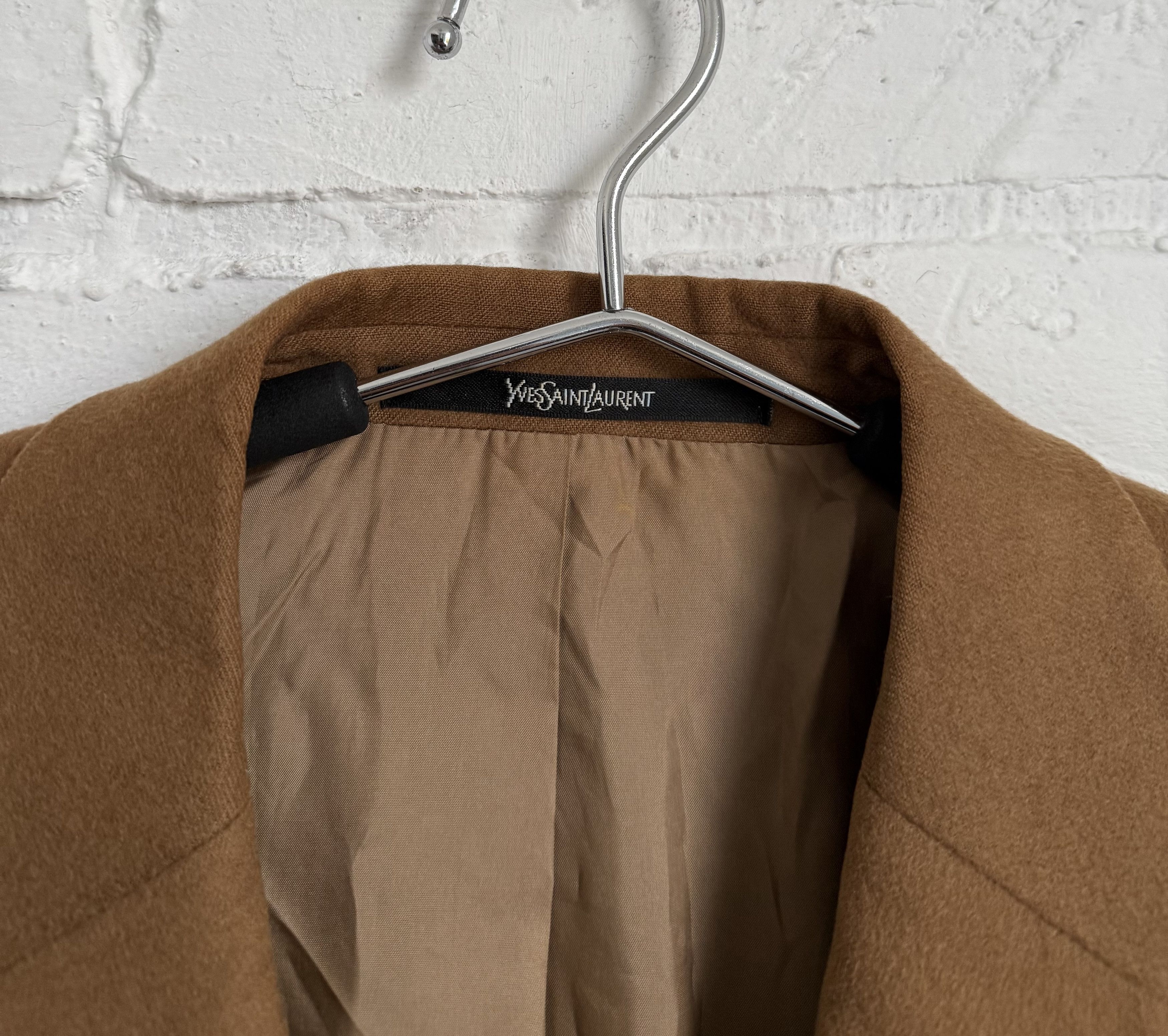 Yves Saint Laurent Vintage Yves Saint Laurent YSL wool cashmere blazer Size 50L - 2 Thumbnail