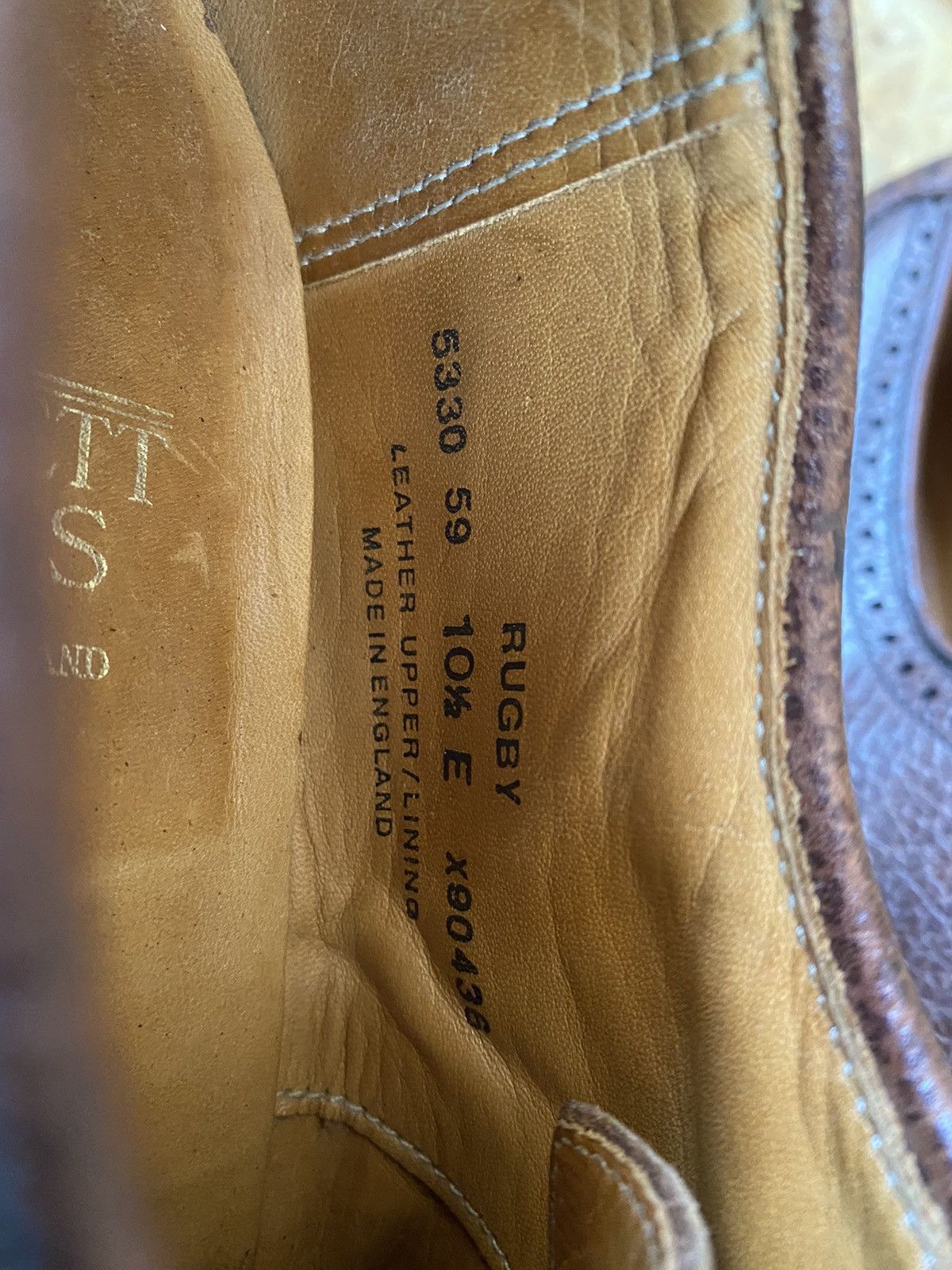 Crockett & Jones Crockett and jones rugby pebble grain brown leather oxford Size US 11.5 / EU 44-45 - 17 Thumbnail