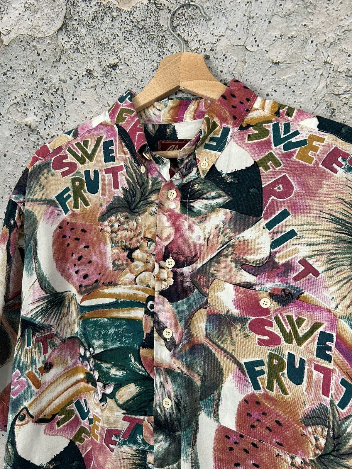 Vintage Vintage Hawaiian Shirt Oversized Fruits 90s Hype Size US S / EU 44-46 / 1 - 3 Thumbnail