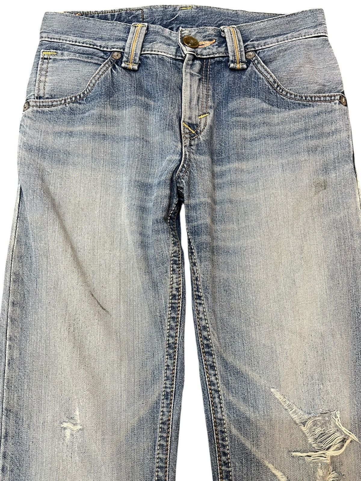 Edwin Vintage Edwin Exclusive Vintage Faded Distressed Denim Size US 29 - 2 Thumbnail