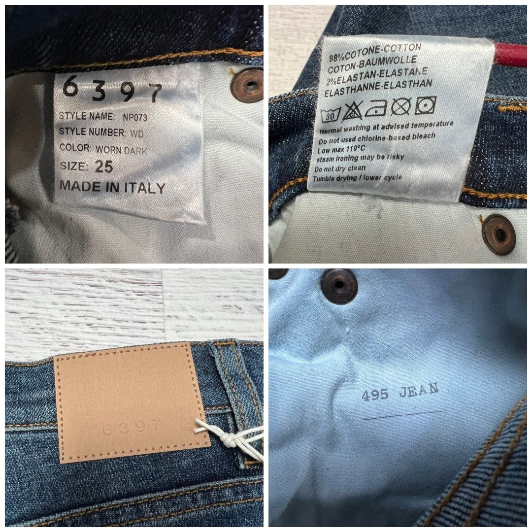 6397 6397 Straight Leg 495 Jeans Dark Blue Button Fly Size 25 Size 25" / US 0 / IT 36 - 4 Thumbnail
