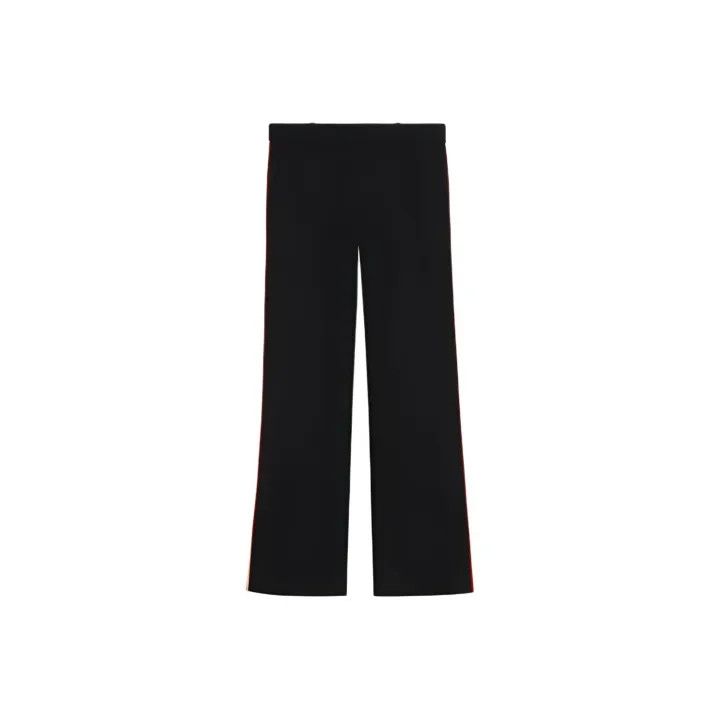 Gucci Gucci SS21 High-Waist Black Flare Pants Size 42" / US 20 - 1 Thumbnail