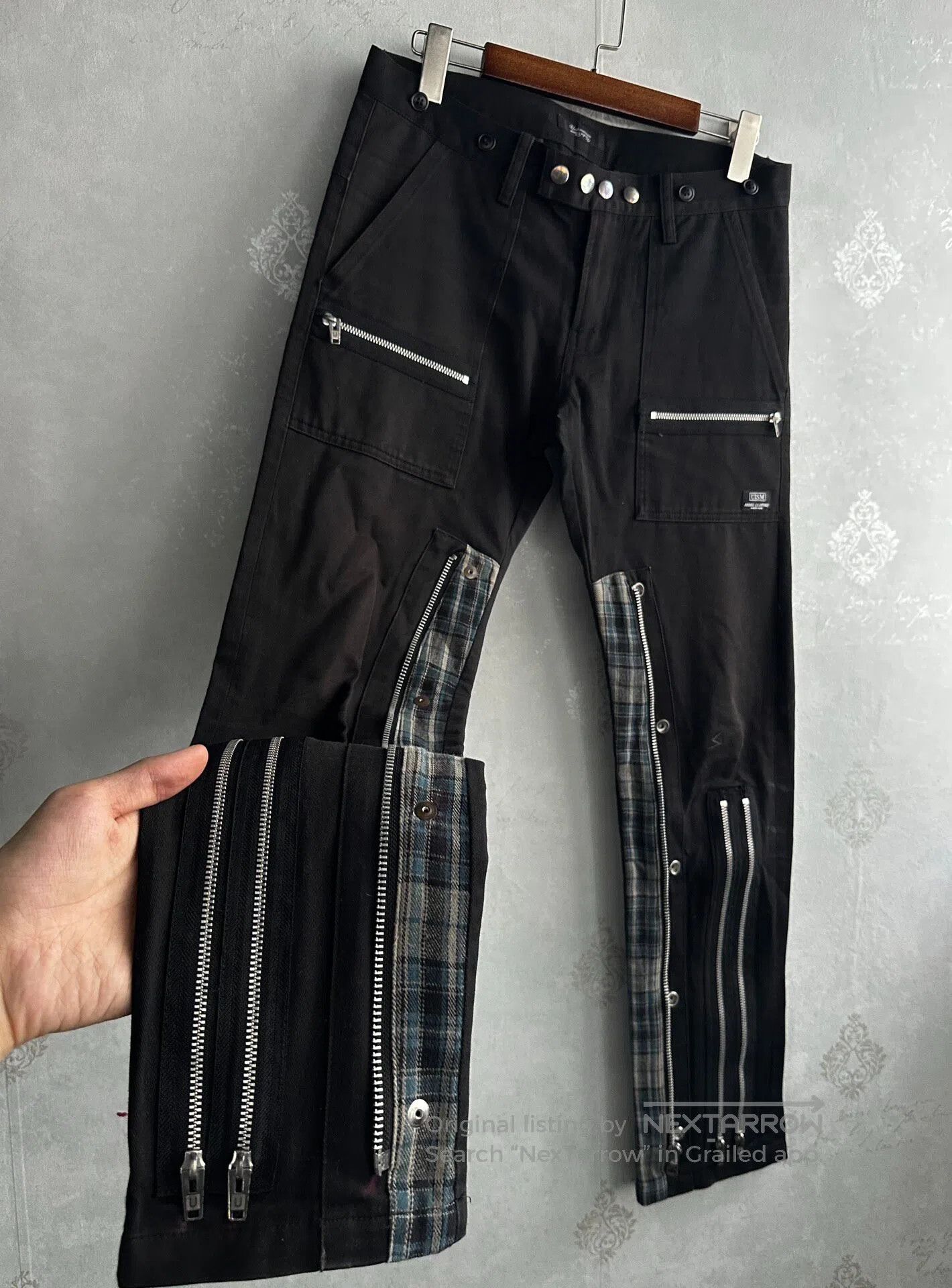 Undercover Undercover size2 08AW Spliced Multi-Zippered Pants| Size US 32 / EU 48 - 4 Thumbnail