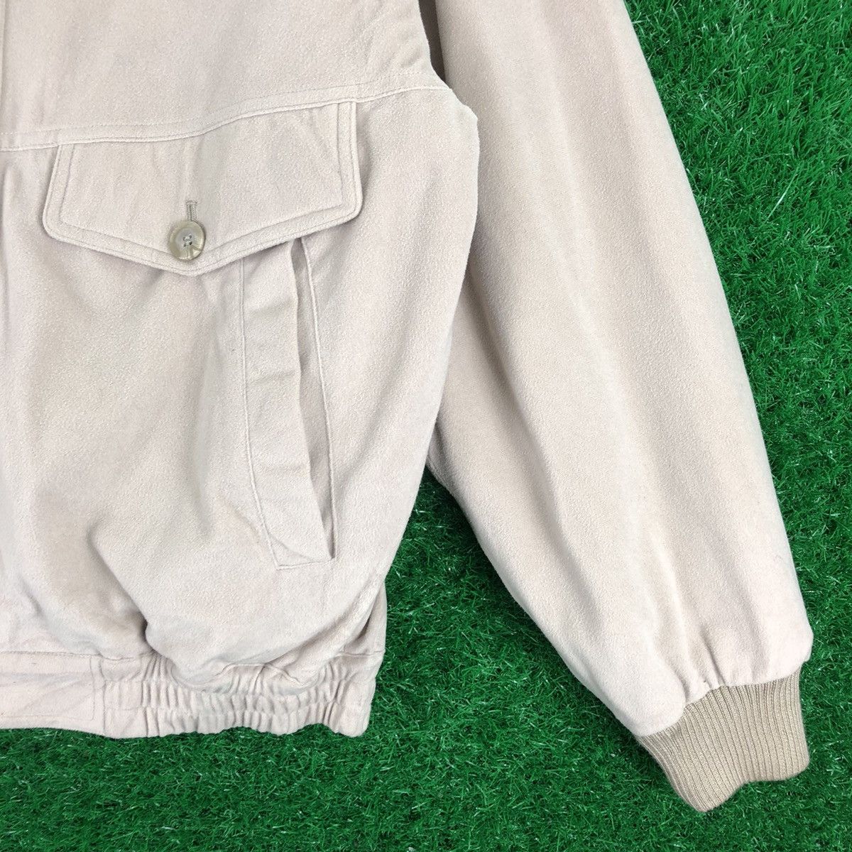 Japanese Brand Vintage 80's Casual Work Fleece Zipper Jacket by Jaguar Club Size US L / EU 52-54 / 3 - 3 Thumbnail