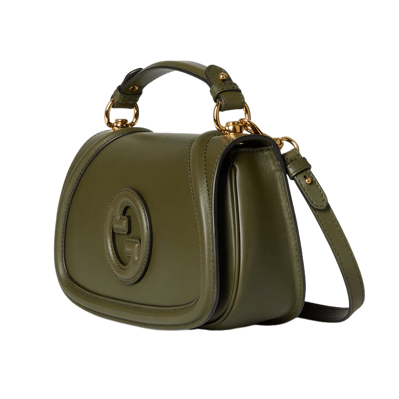 Gucci GUCCI Blondie Medium Forest Green Leather Top Handle Bag Size ONE SIZE - 2 Thumbnail