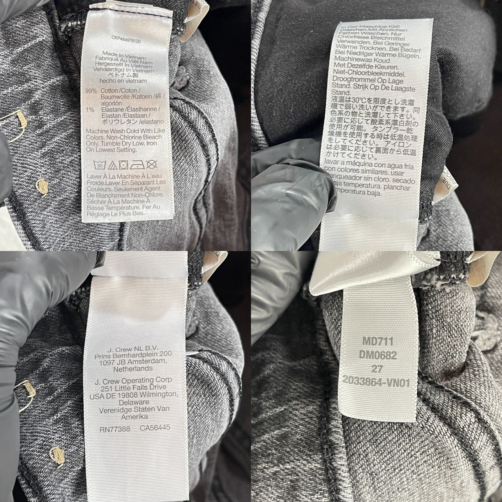 Madewell Madewell Black Denim The Perfect Vintage Jeans Womens High-Rise Casual Size 27 Size 27" / US 4 / IT 40 - 10 Thumbnail